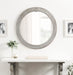 Round Mirror Gray 26" Diameter 7