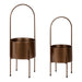 Freestanding Planter 2 Piece Bronze 3