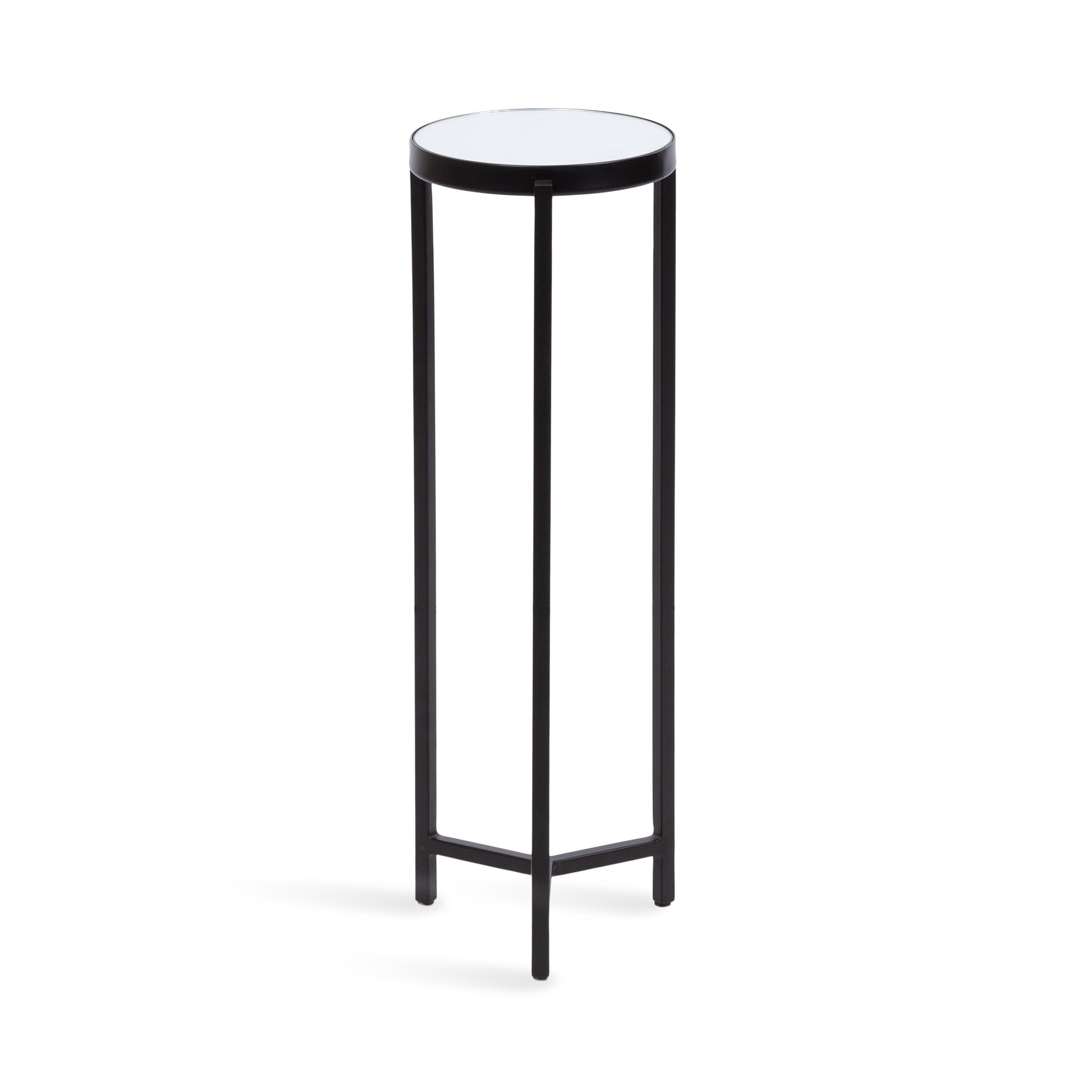 Drink Table Mirror Black 9x9x23 5