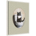 Framed Canvas 18x24 Sylvie Beaded White 1