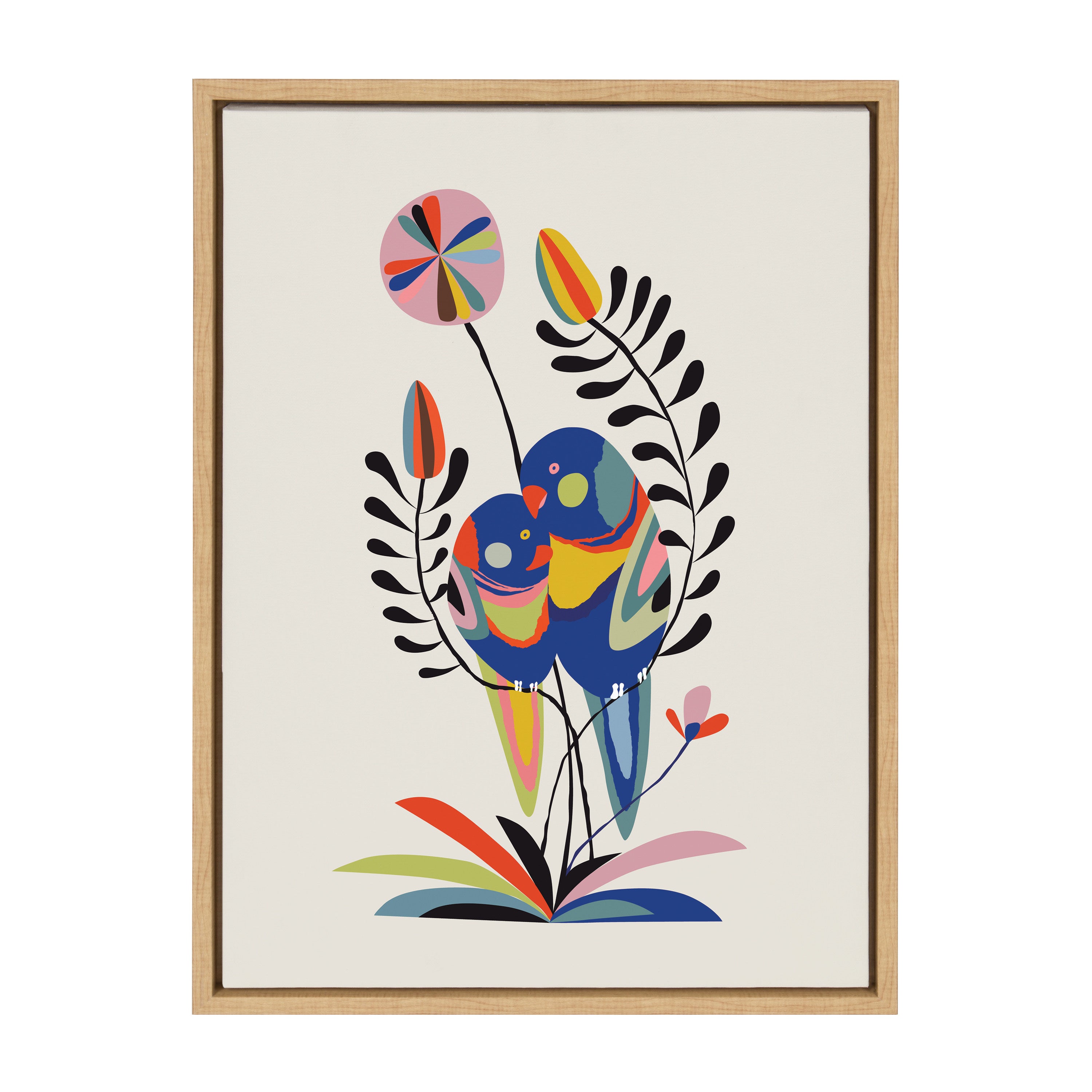 Framed Canvas Sylvie Natural 18x24 1