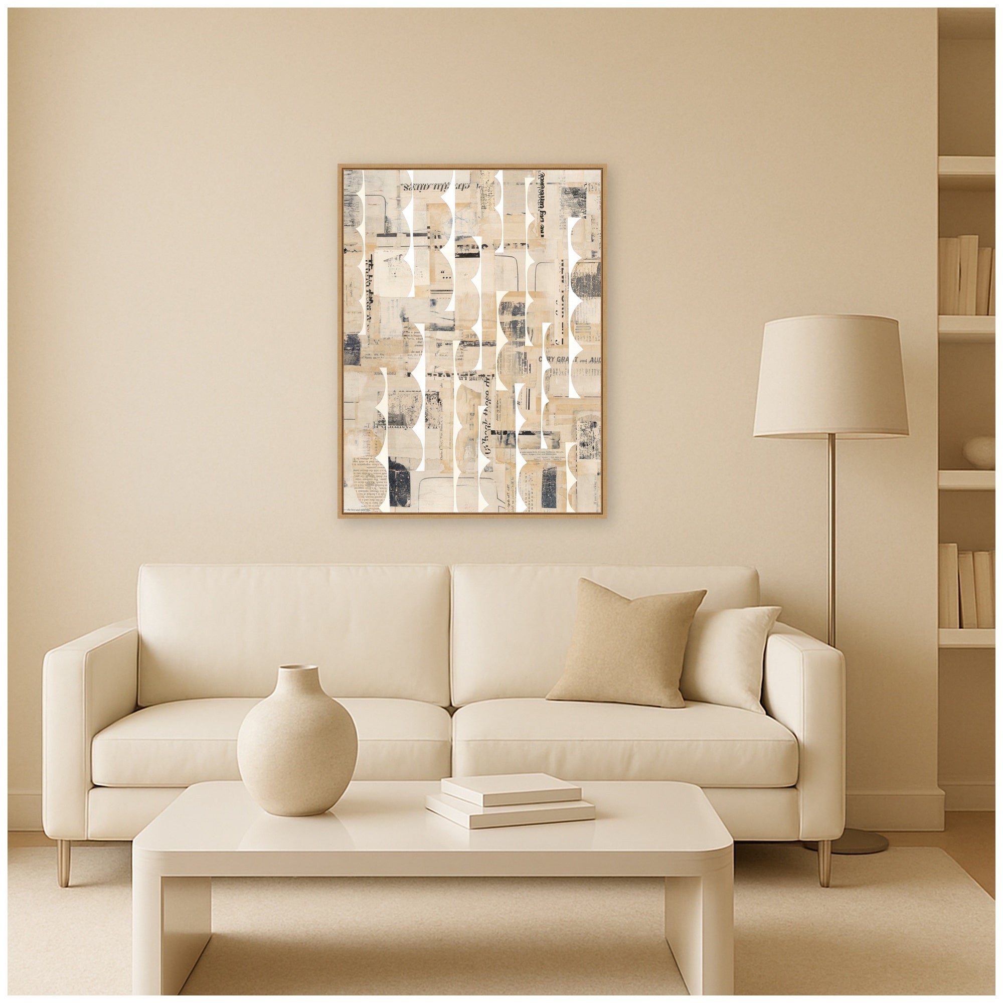 Framed Canvas 32x42 Sylvie Natural 5