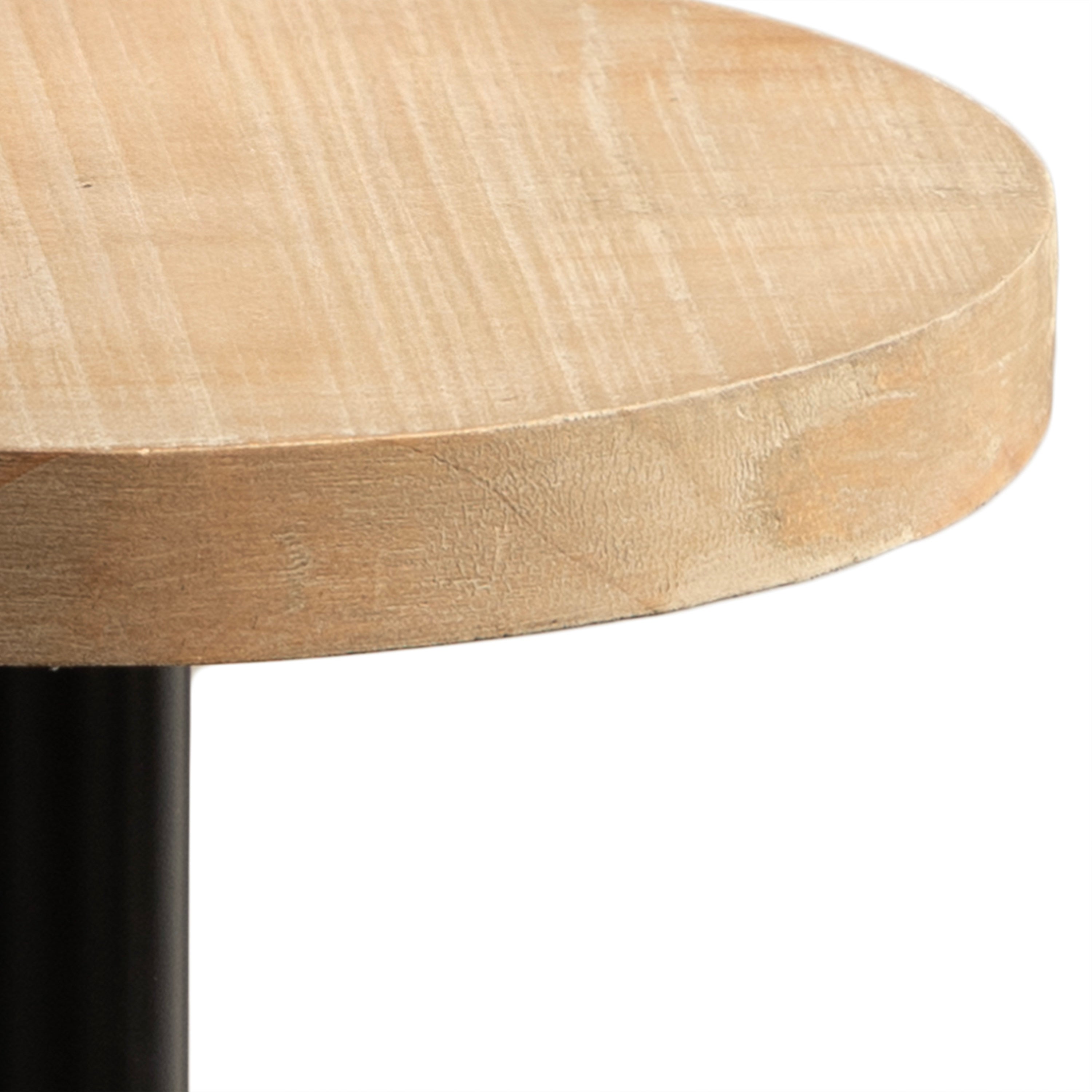 Drink Table Natural Black 9x9x22 3