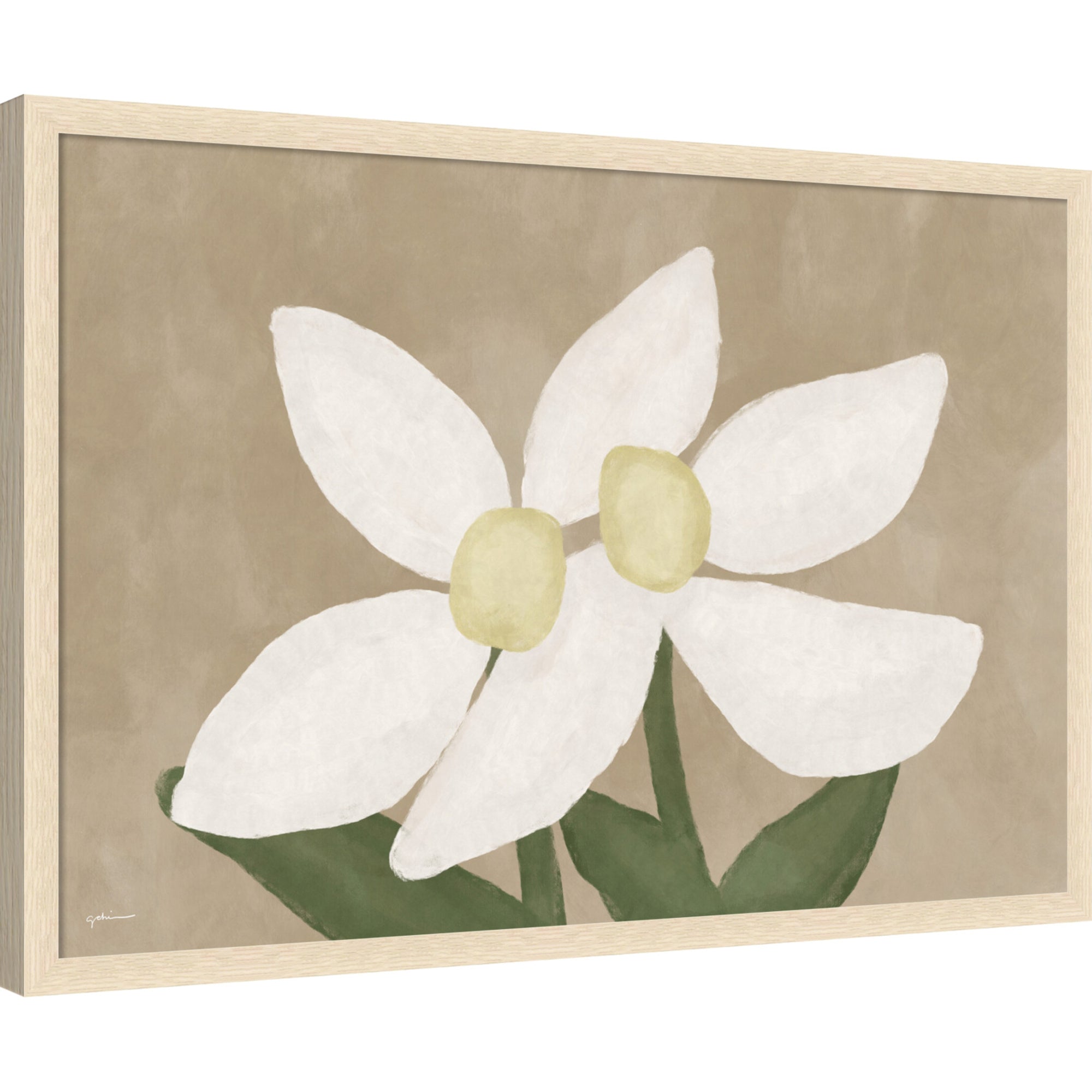 Mounted Canvas 38x26 Woodgrain Stripe Blonde 5