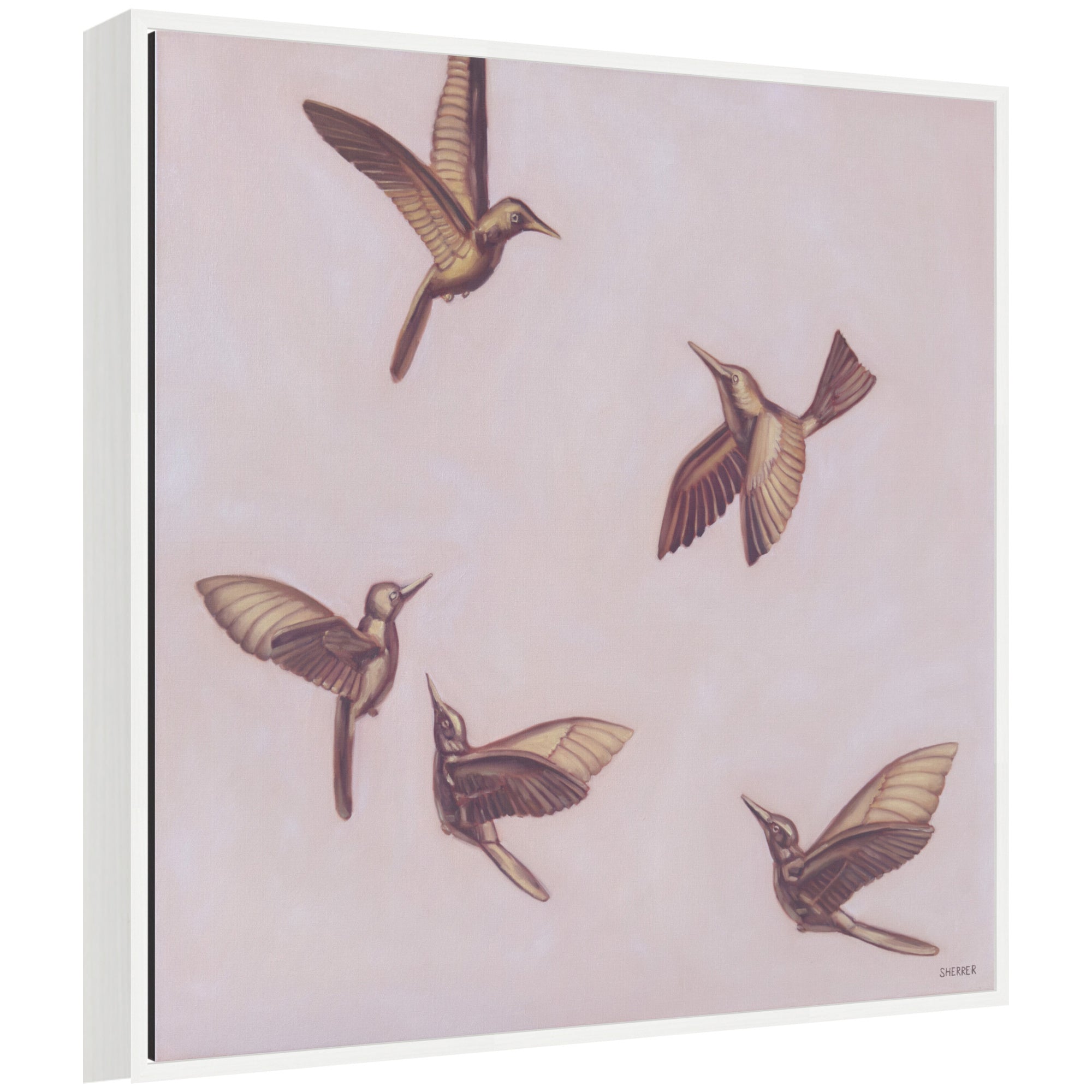 Framed Canvas Sylvie White 30x30 1