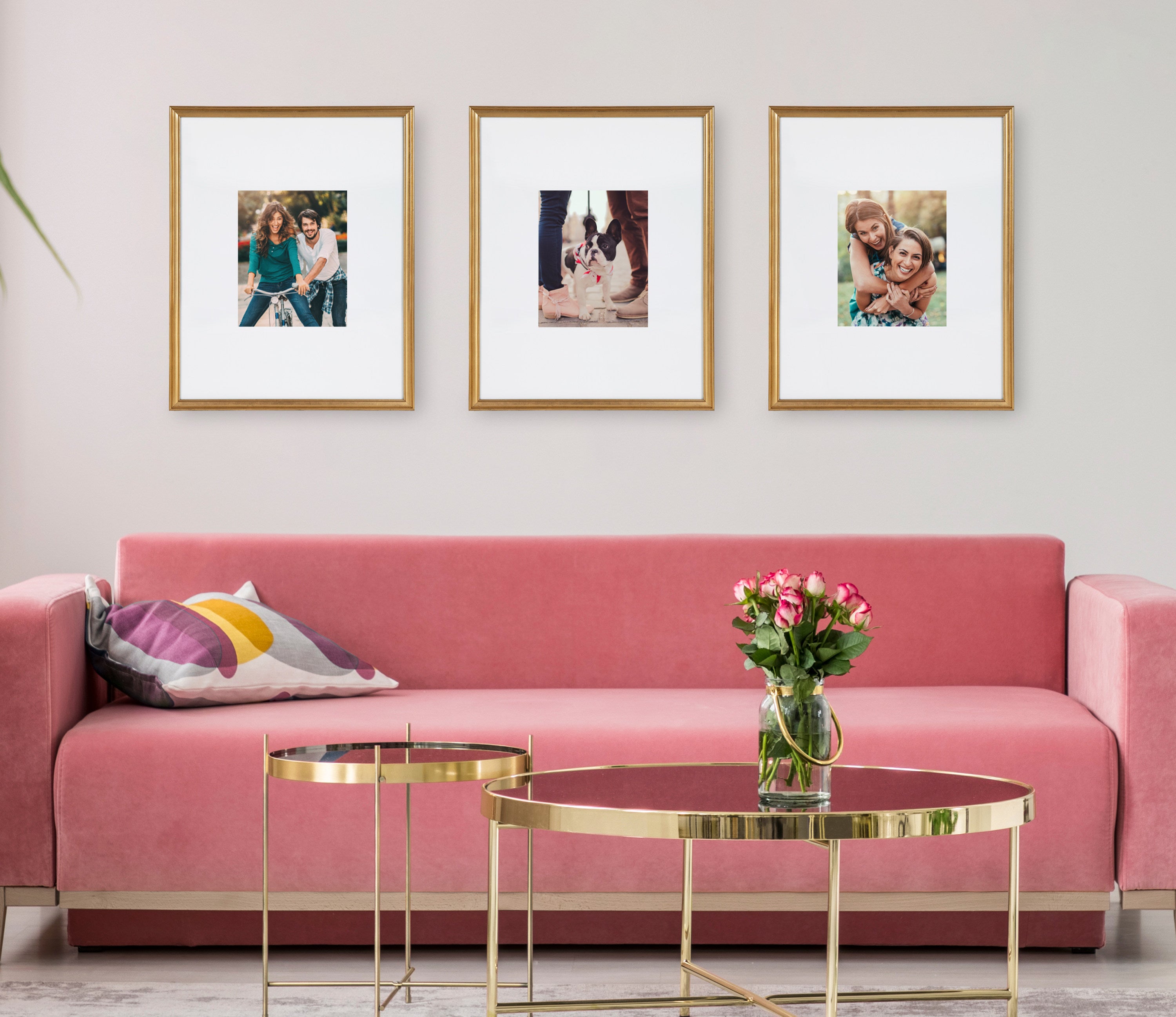 Wall Frame Gold 16x20 matted to 8x10 7