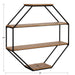 Accent Shelf Rustic Brown 24x24 2