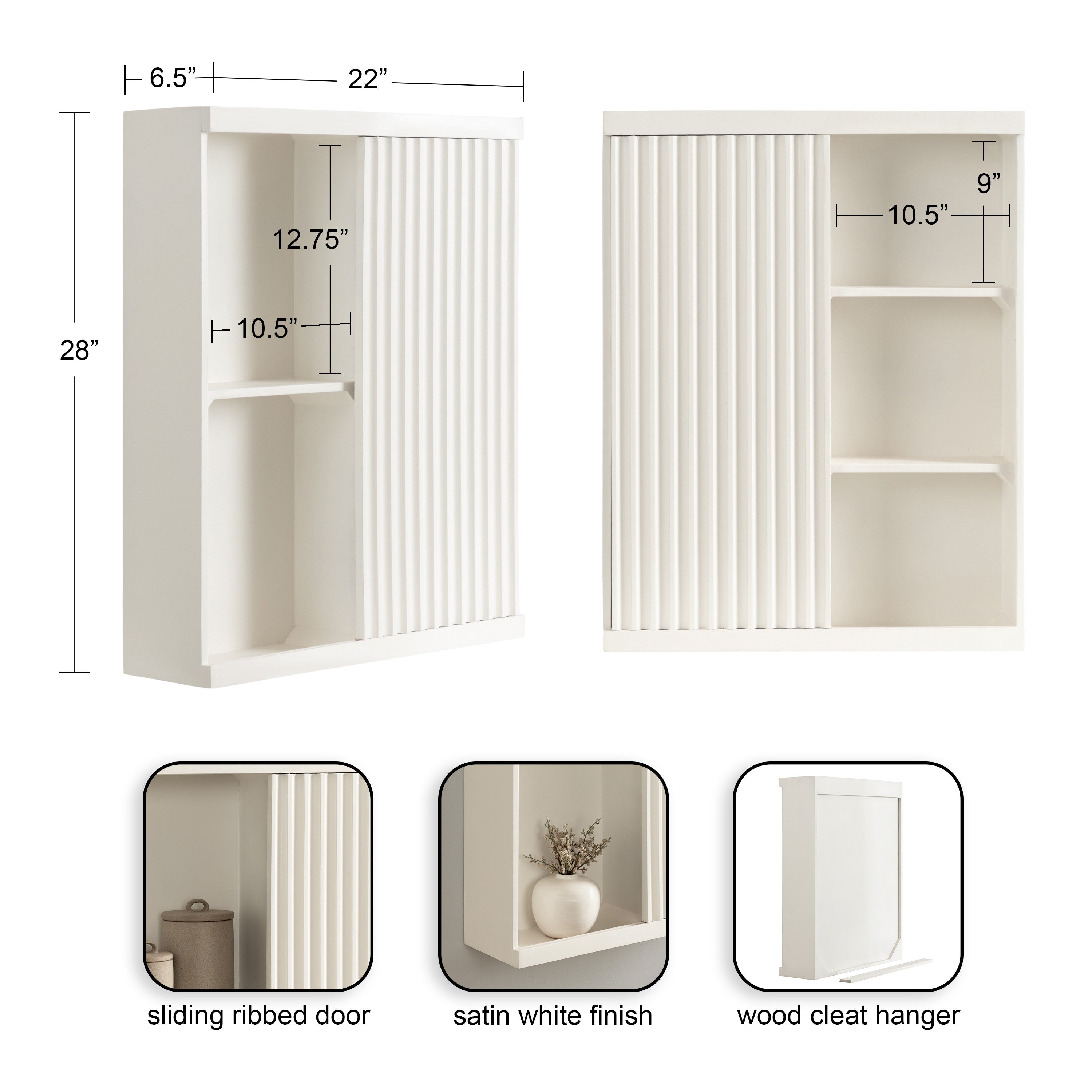 Furrow Tall Wall Cabinet