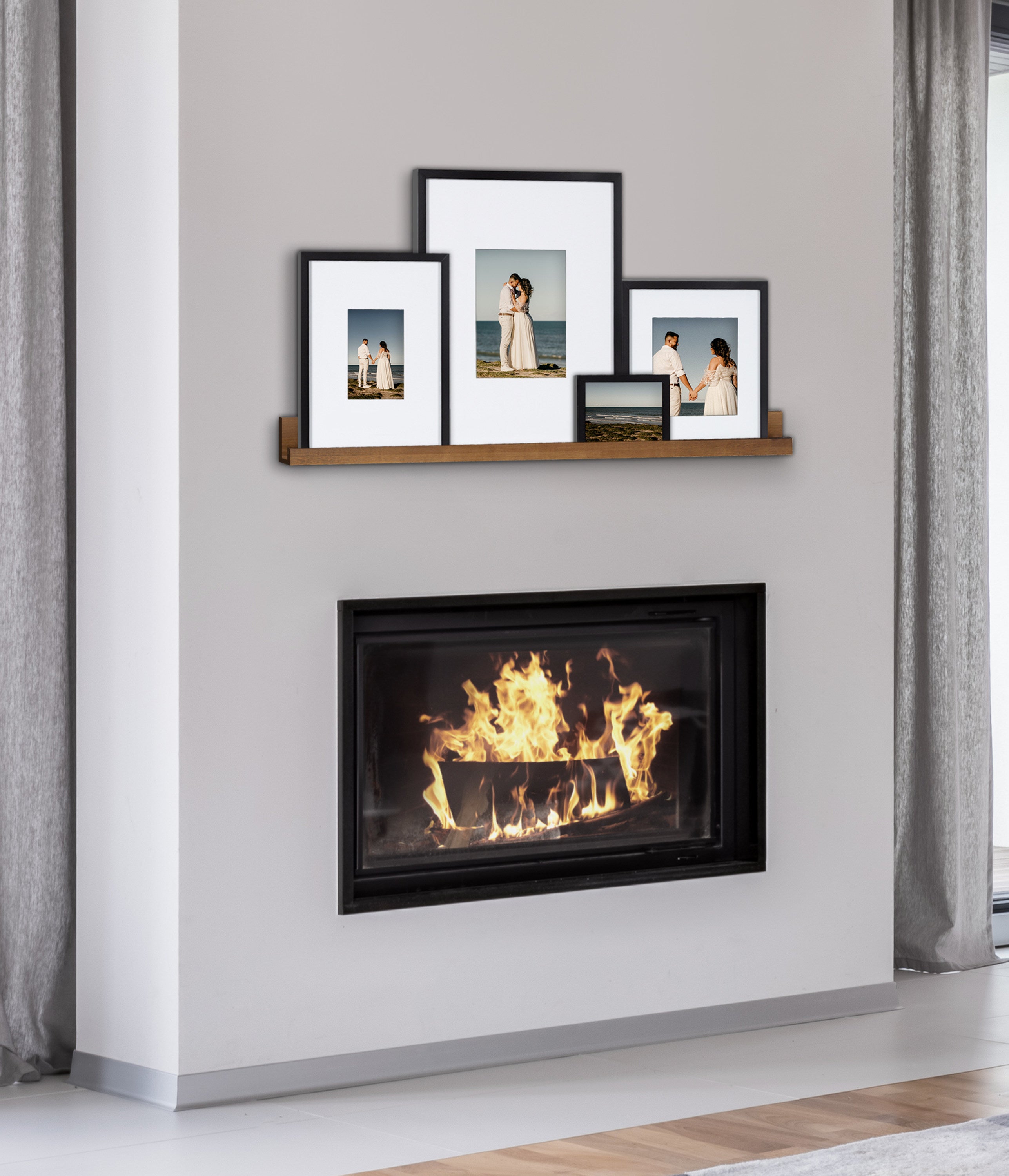 Frame Box Set Rustic Brown Black 5 Piece 8