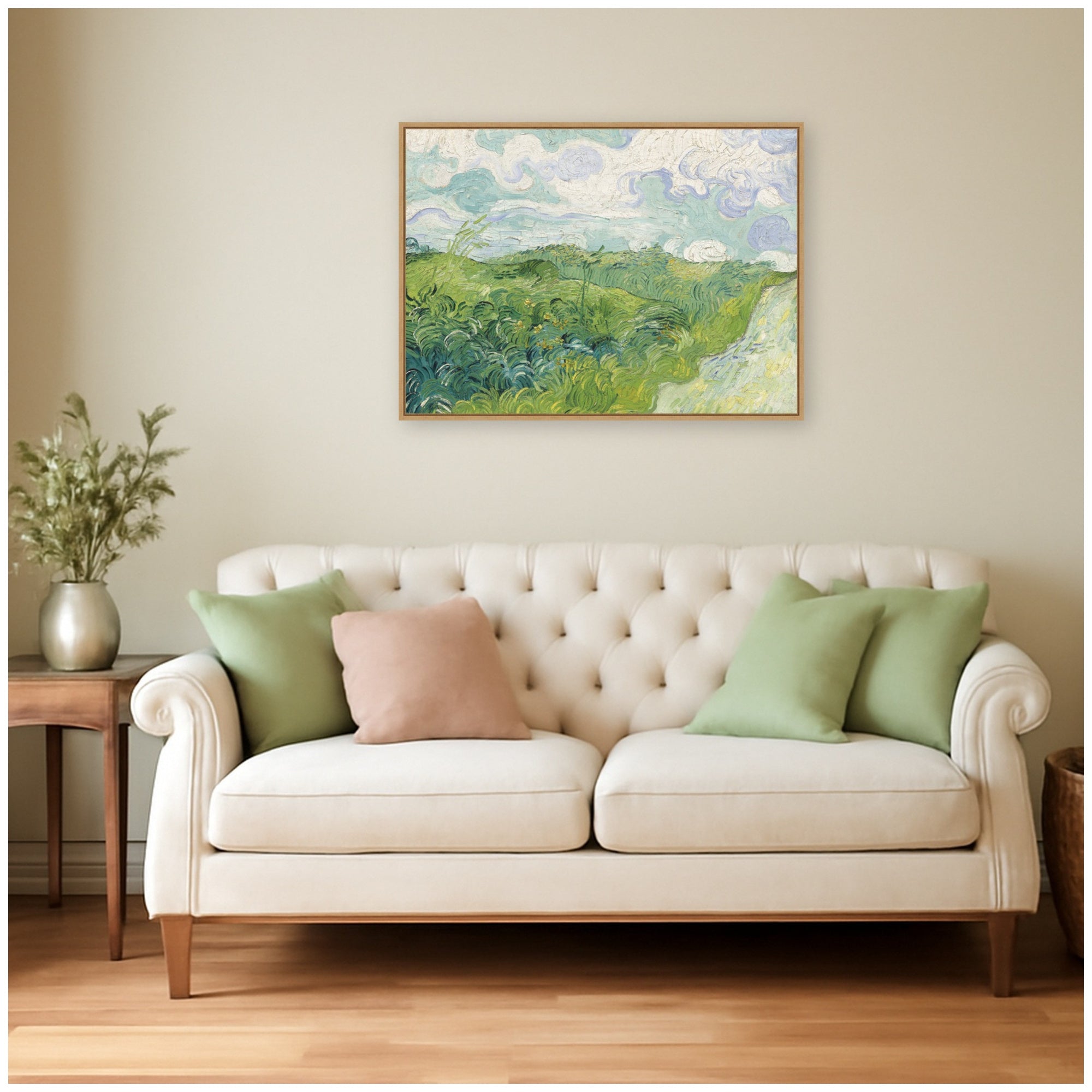 Framed Canvas 38x28 Sylvie Natural 7