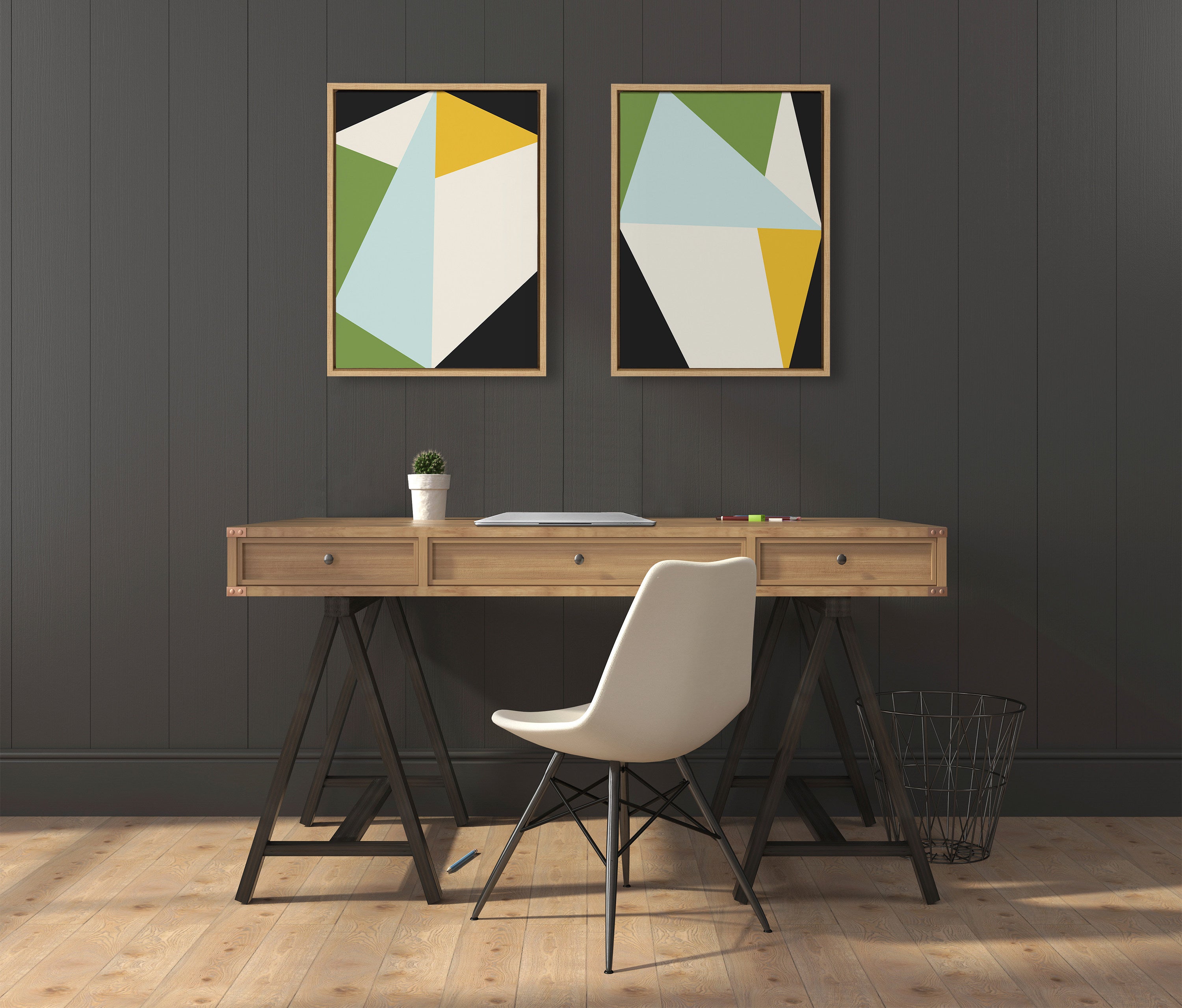 Art Set 2 Piece Set 18x24 Sylvie Natural 6