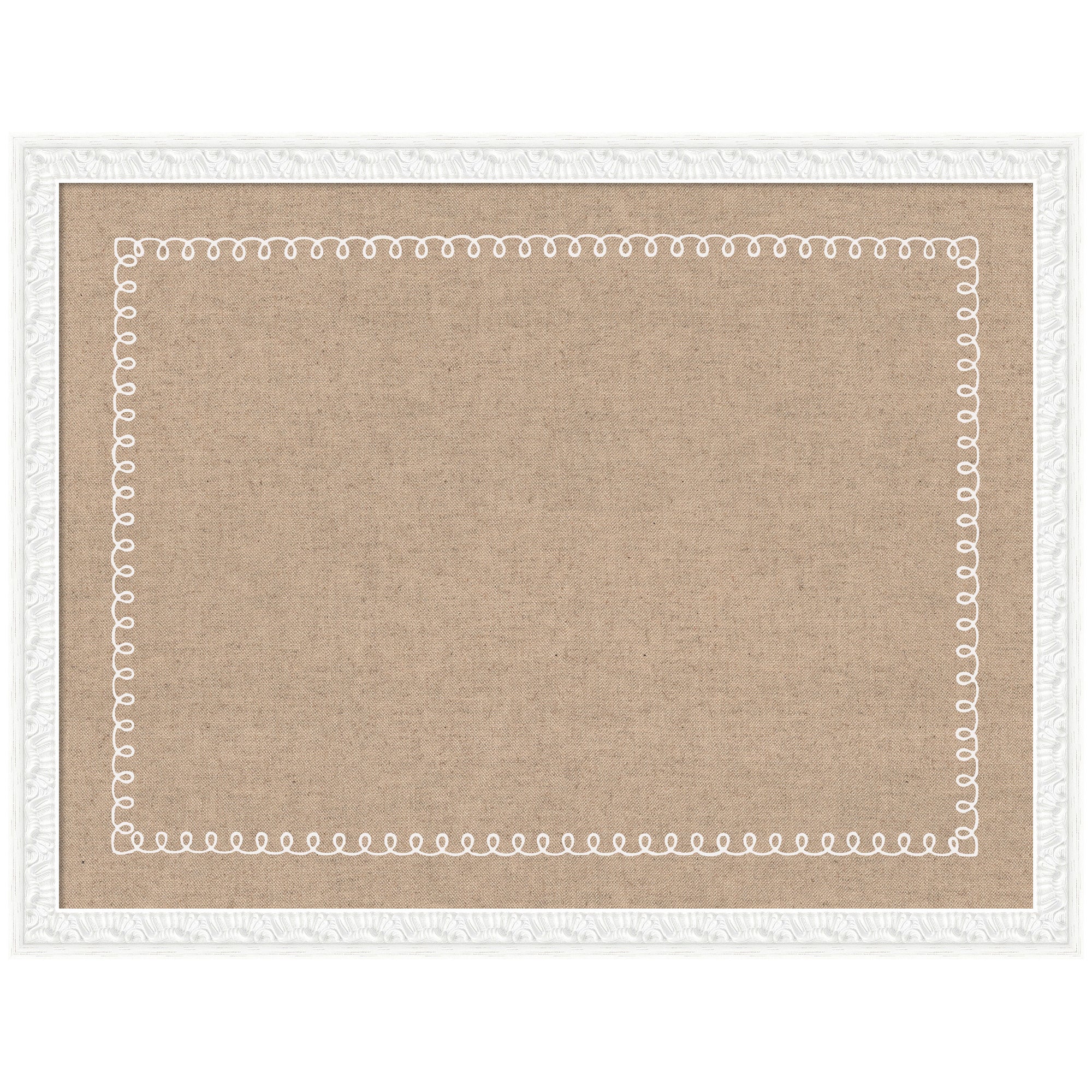 Pinboard White Scalloped Edge