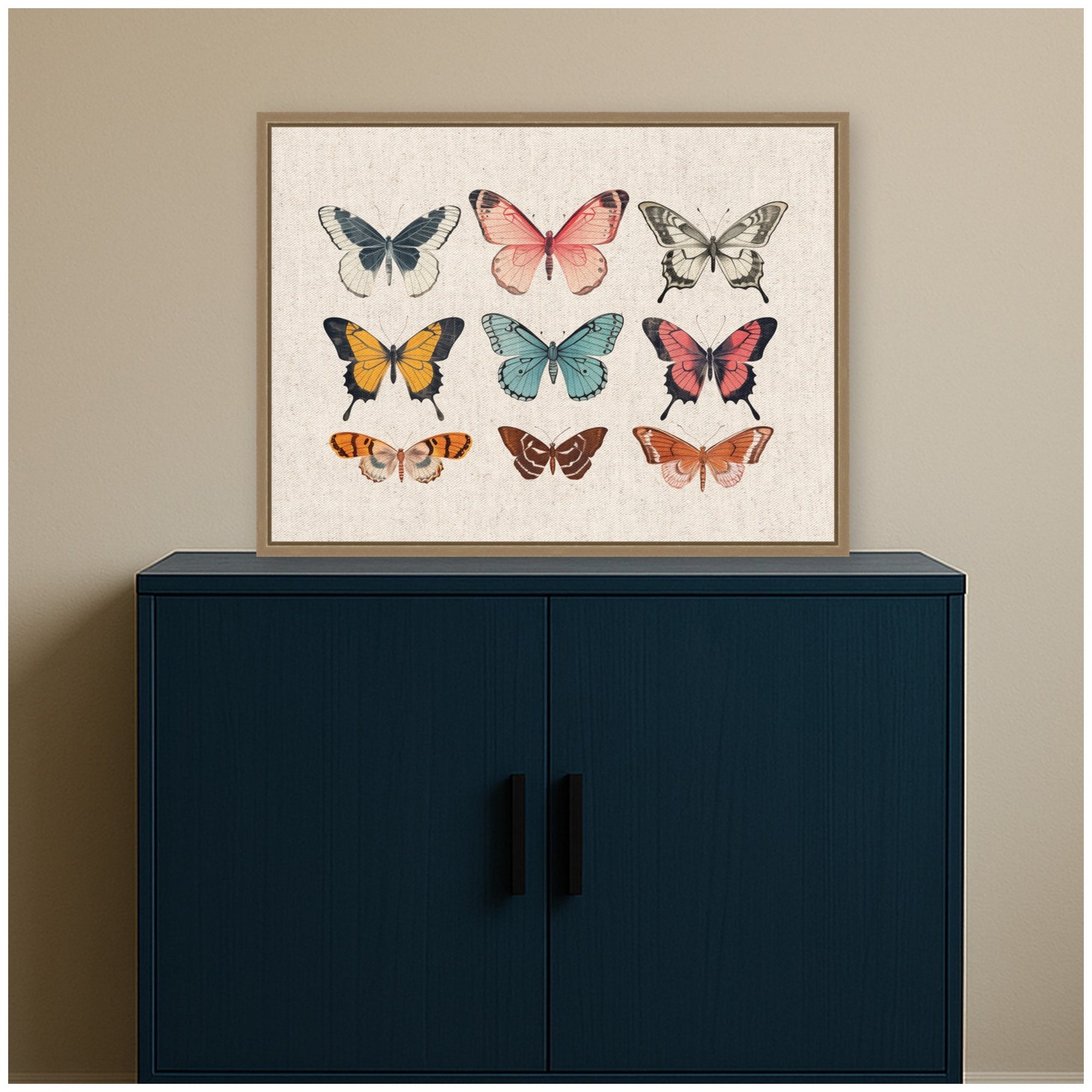 Framed Canvas Sylvie Dark Gold 24x18 6
