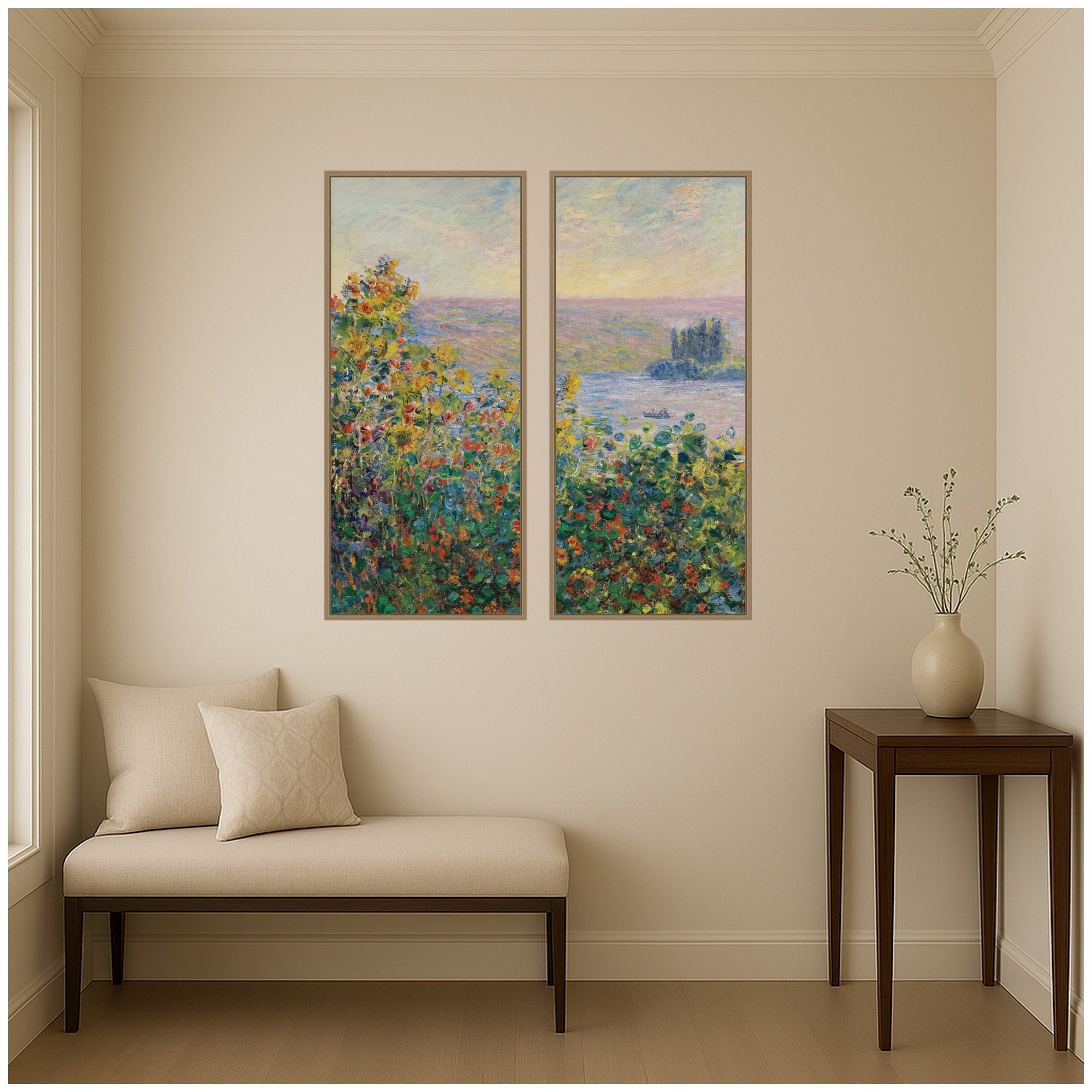Art Set 2 Piece Set 18x40 Sylvie Dark Gold 7