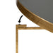 Coffee Table Gray Gold 28.25x28.25x19 5