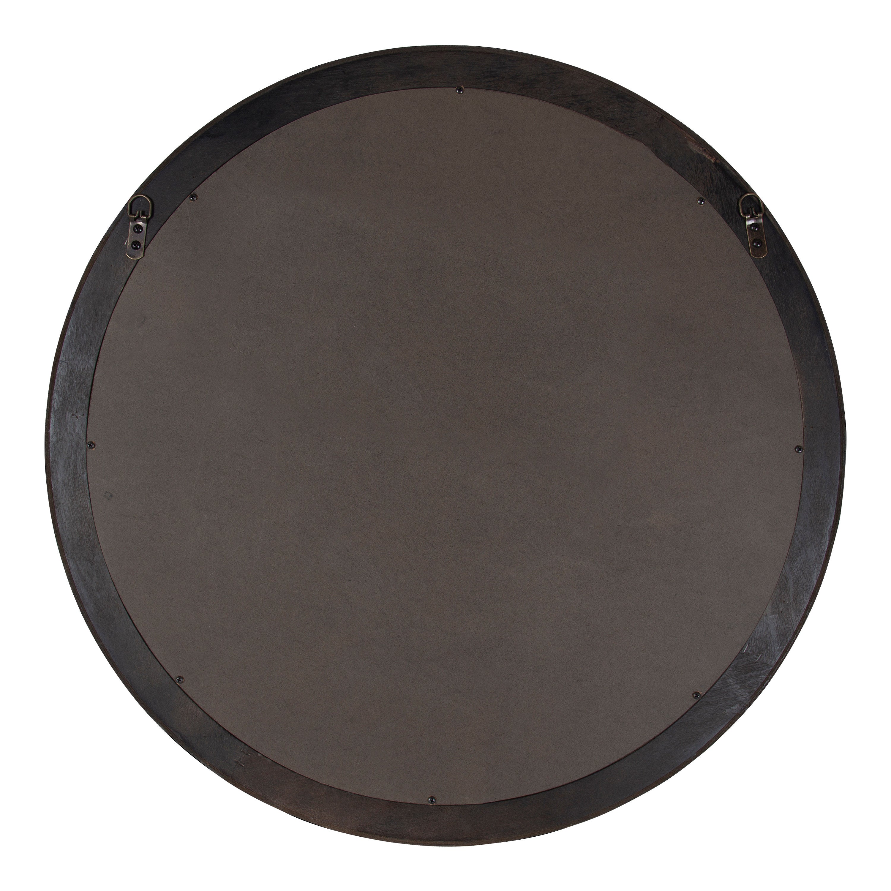 Round Mirror Brown 30" Diameter 4