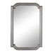 Scallop Mirror Silver 24x36 5