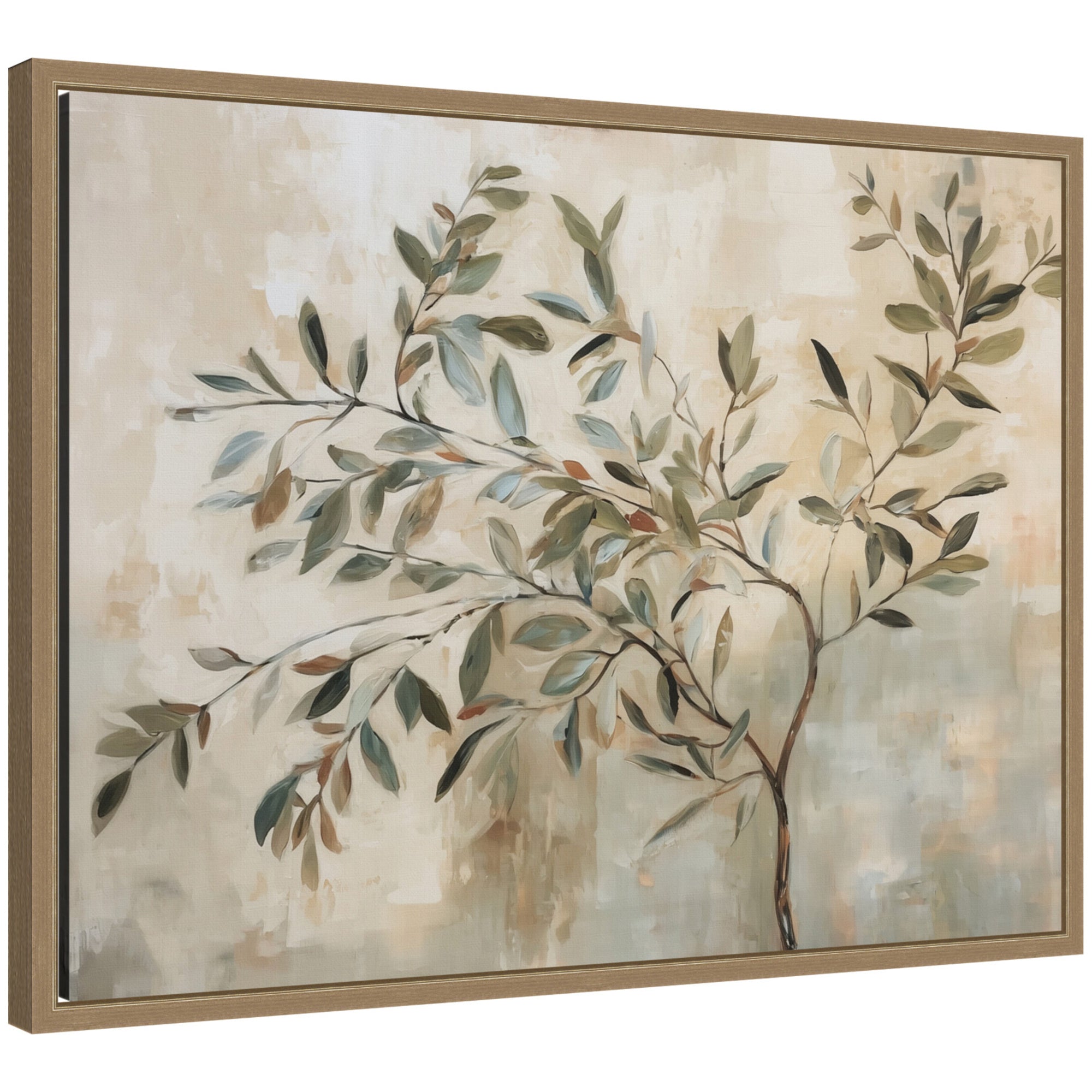 Framed Canvas 24x18 Sylvie Dark Gold 1