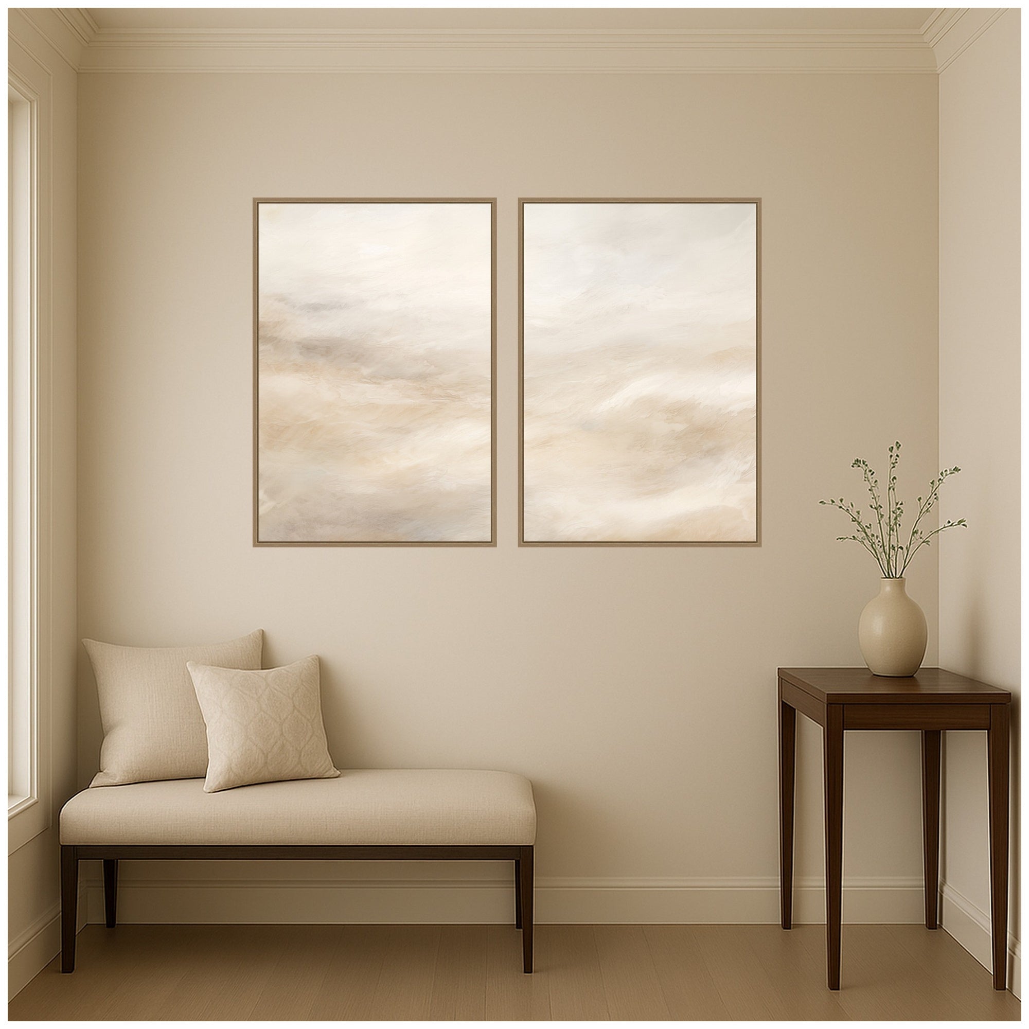 Art Set 2 Piece Set 23x33 Sylvie Dark Gold 5