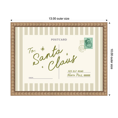 Framed Canvas Sylvie Beaded Rustic Natural 13x10 2