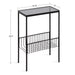 Side Table Black 15.75x8x24.6 2