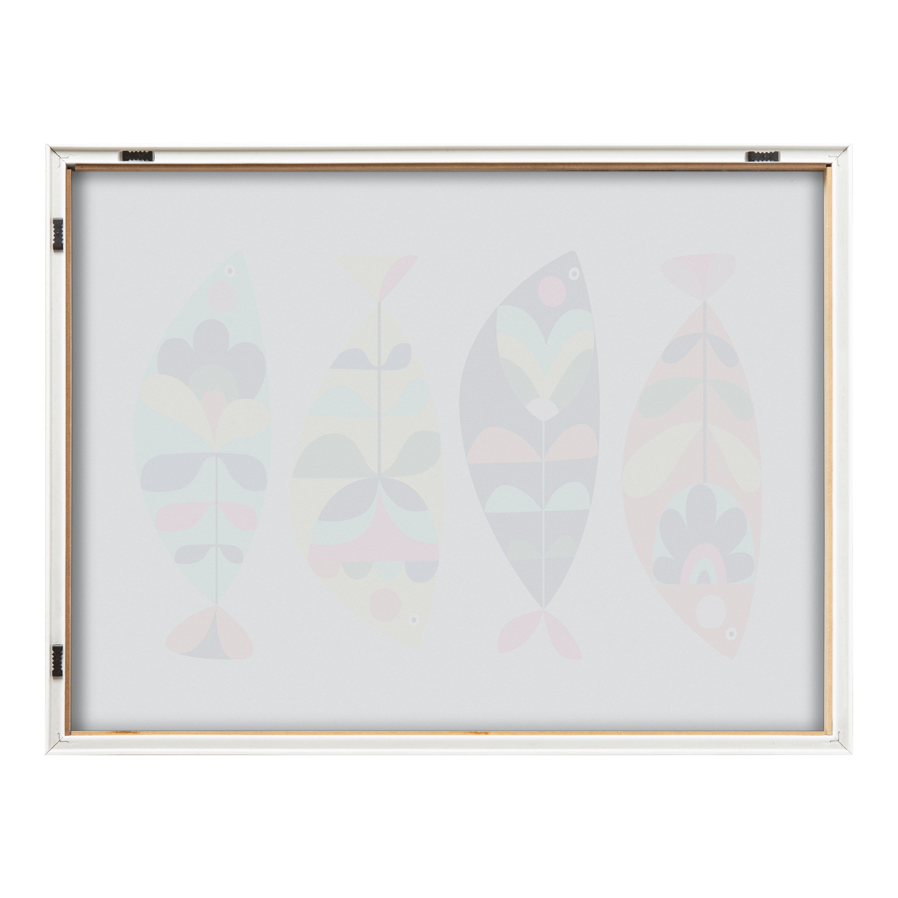 Blake MCM Fish Framed Printed Glass by Rachel Lee of My Dream Wall