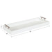 Single Tray White Silver 10x24 2