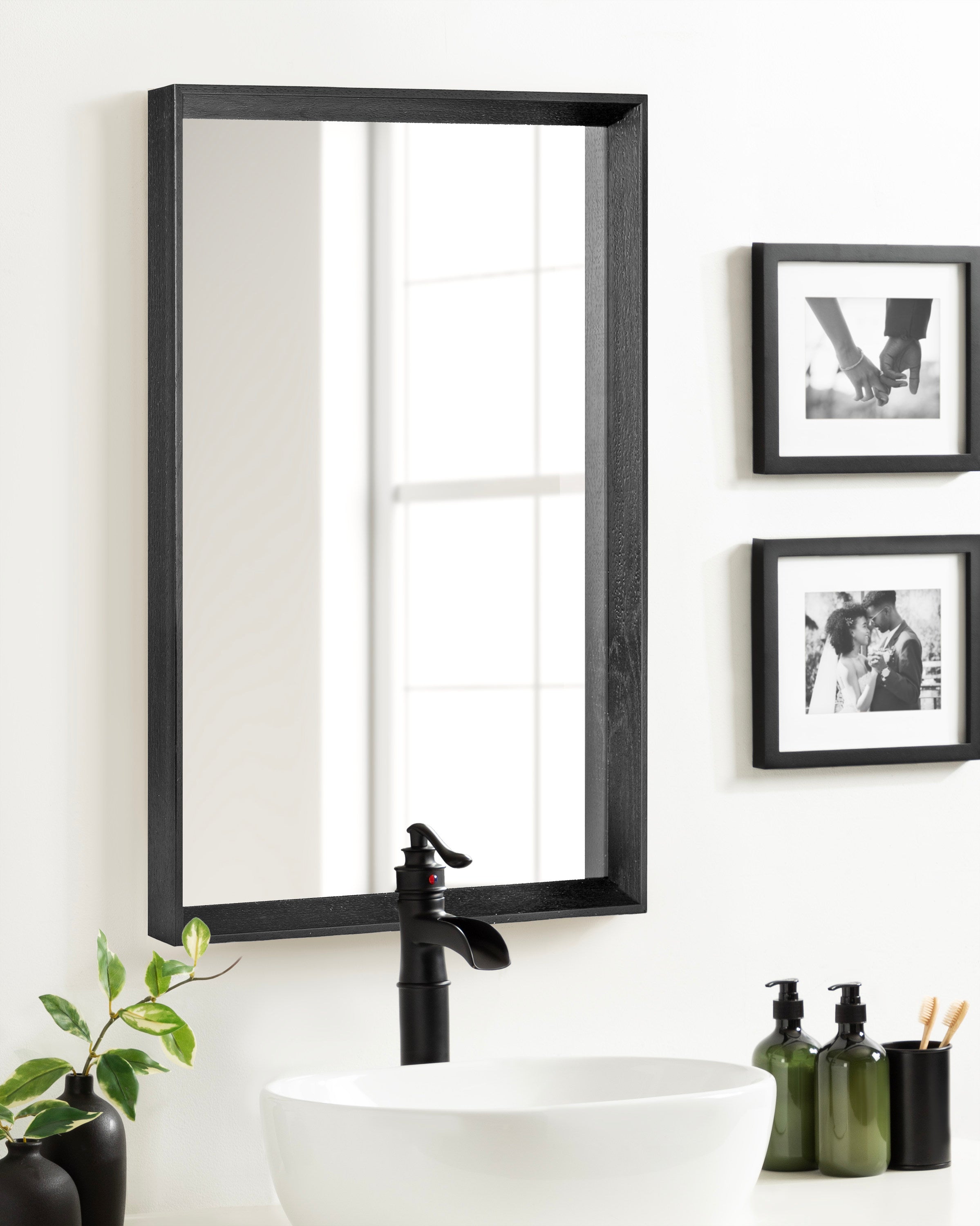 Rectangle Mirror Black 20x30 6