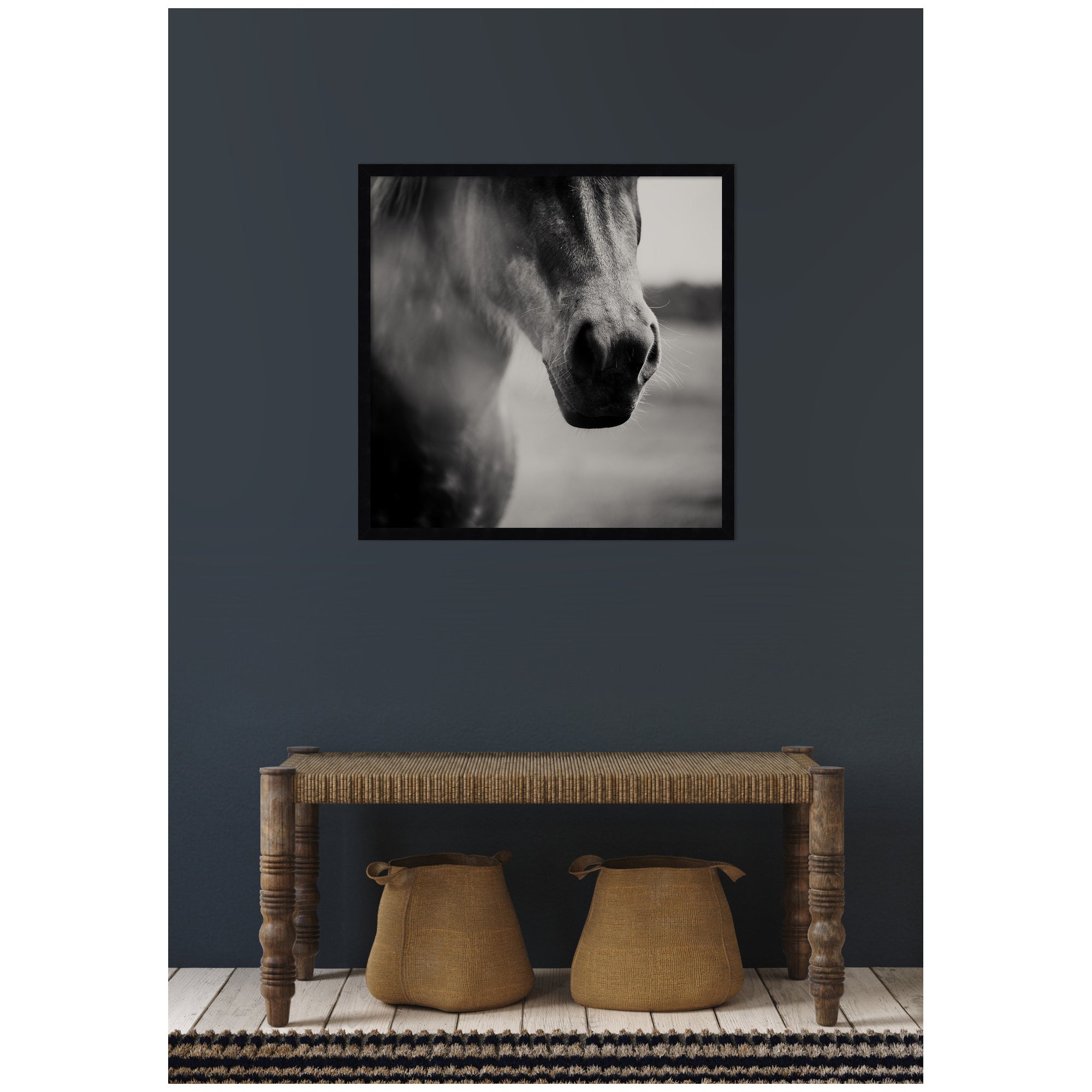 Framed Art Svelte Noir Black 25x25 7