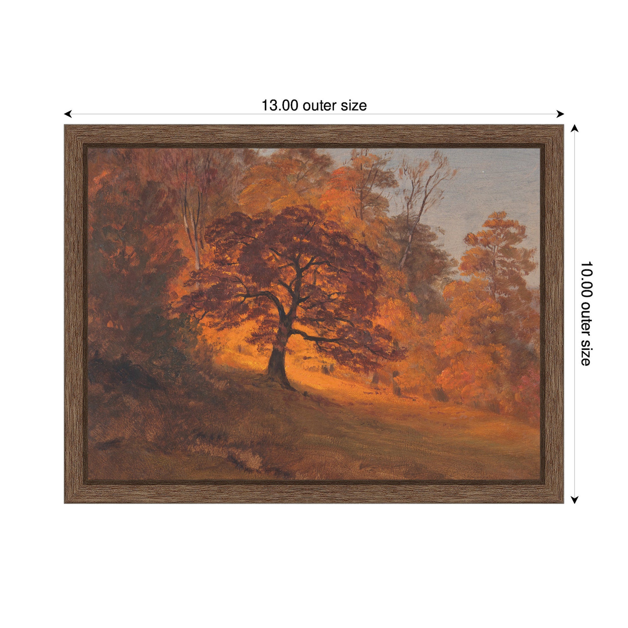 Framed Canvas 13x10 Sylvie Walnut 2