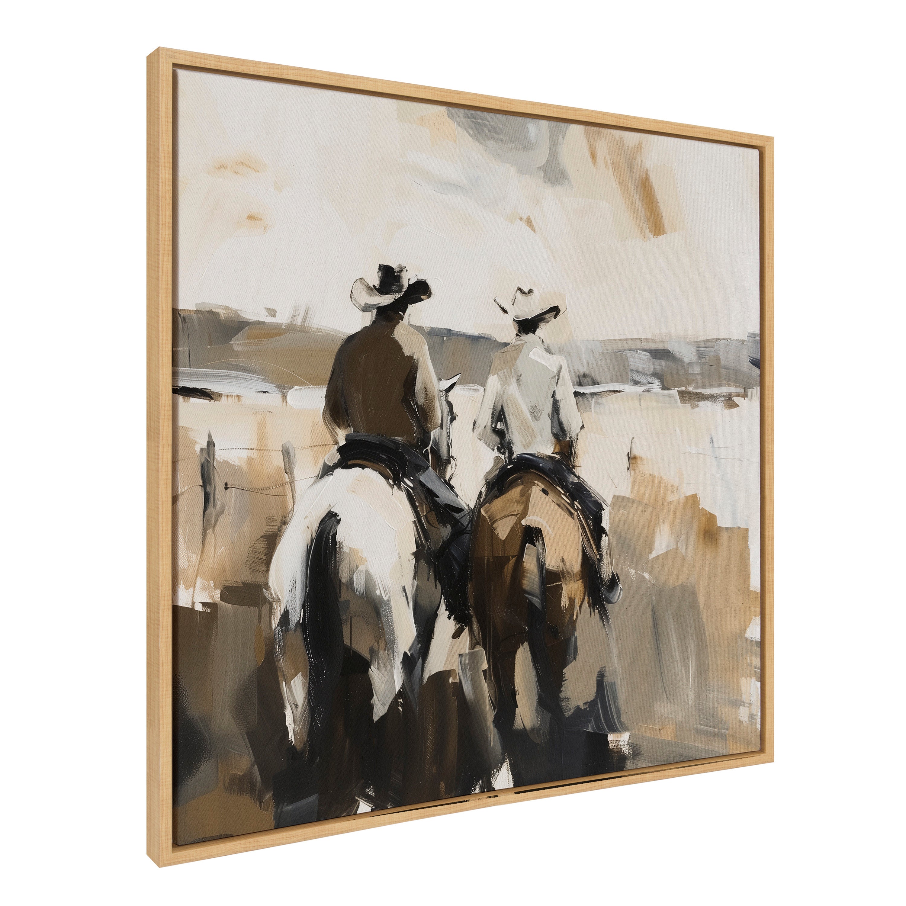 Framed Canvas 30x30 Sylvie Natural 1