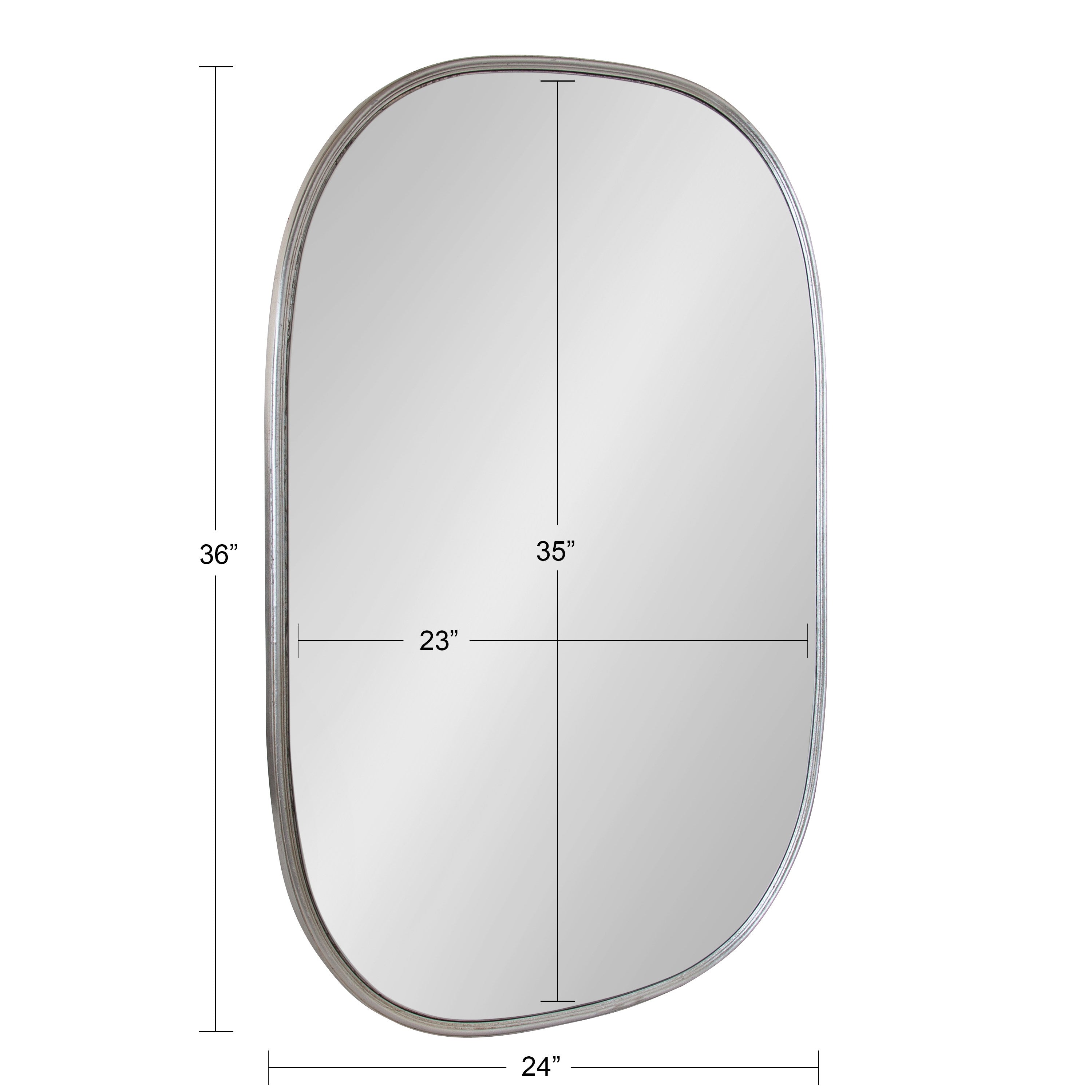 Capsule Mirror Silver 24x36 5