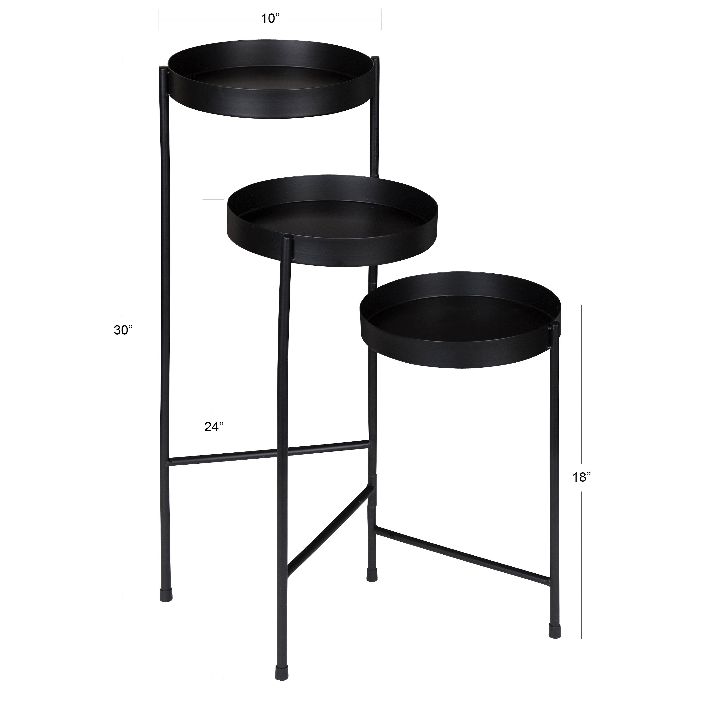 Plant Stand Black 16x21x30 4