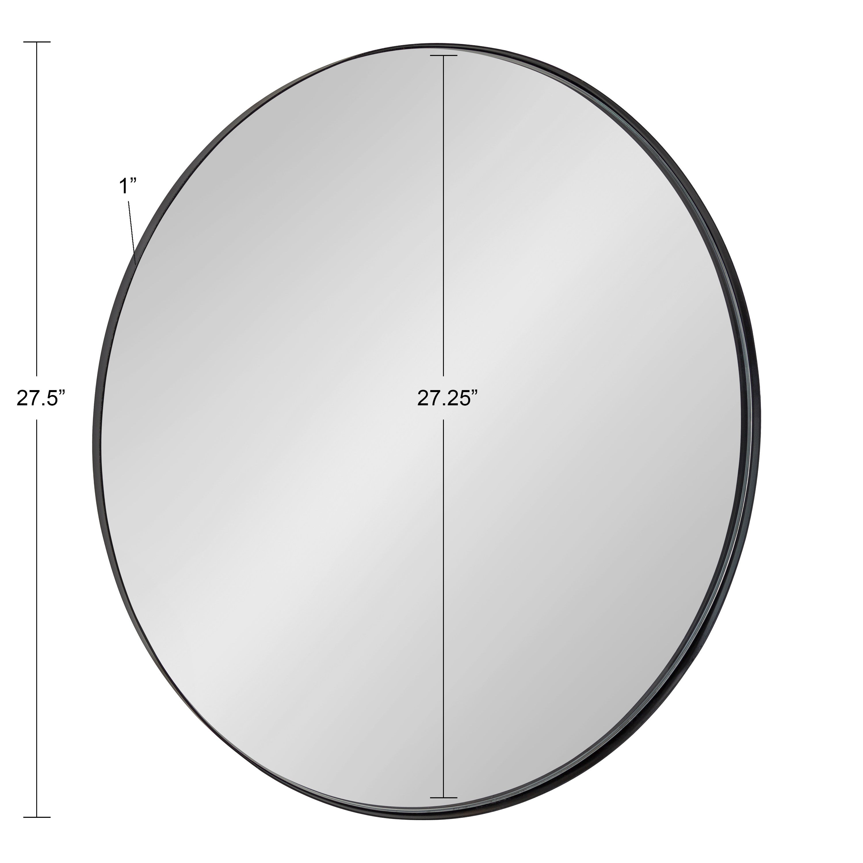 Rollo Round Framed Wall Mirror