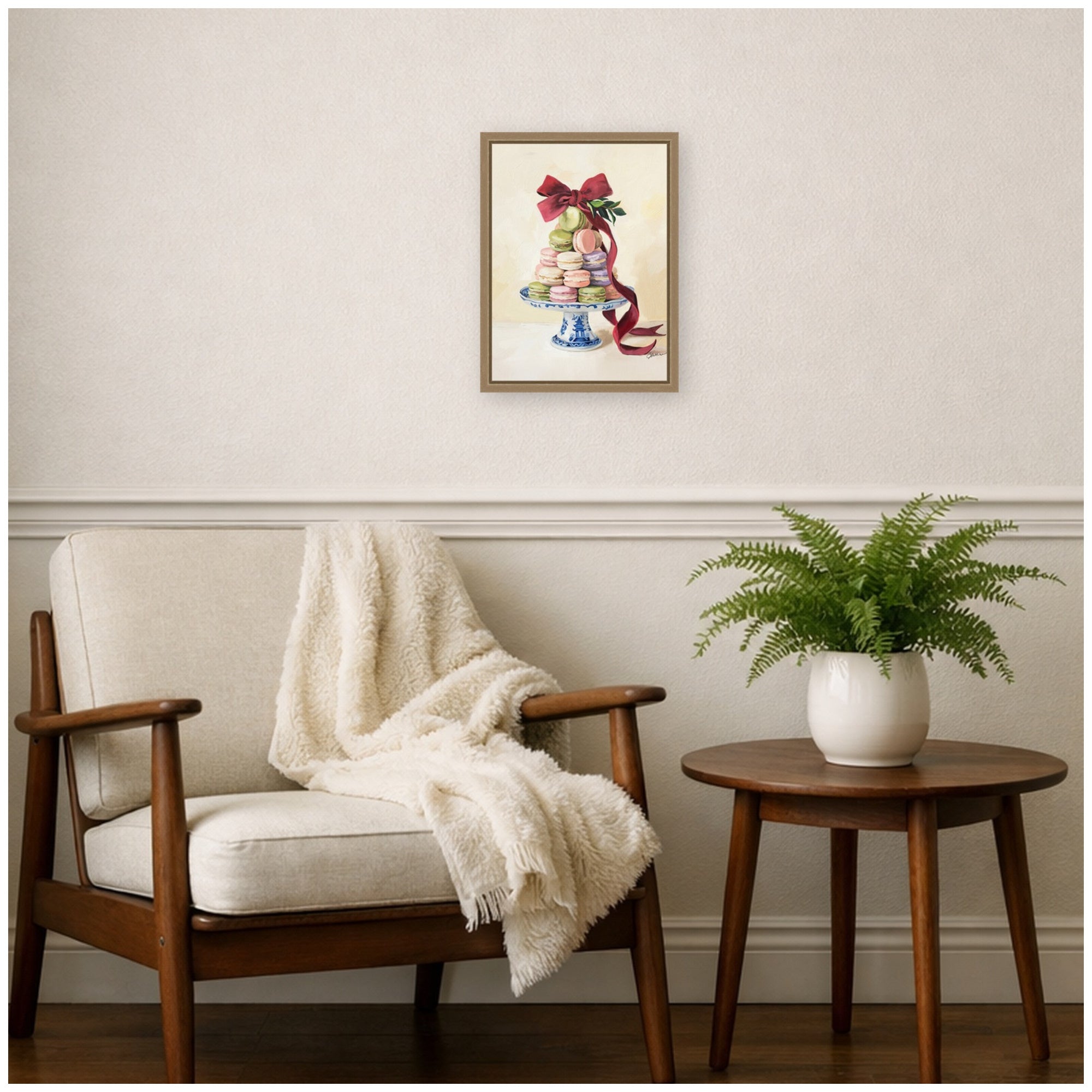Framed Canvas Sylvie Dark Gold 10x13 6