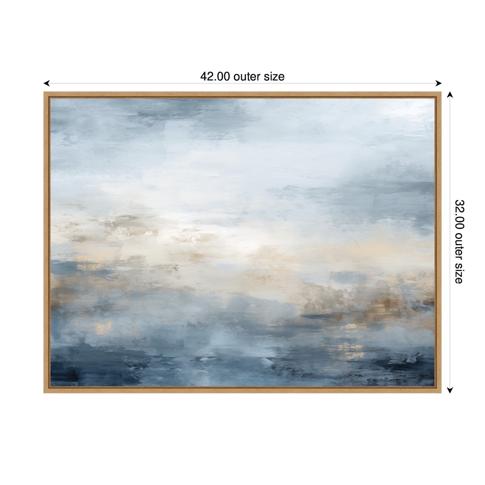 Framed Canvas 42x32 Sylvie Natural 2