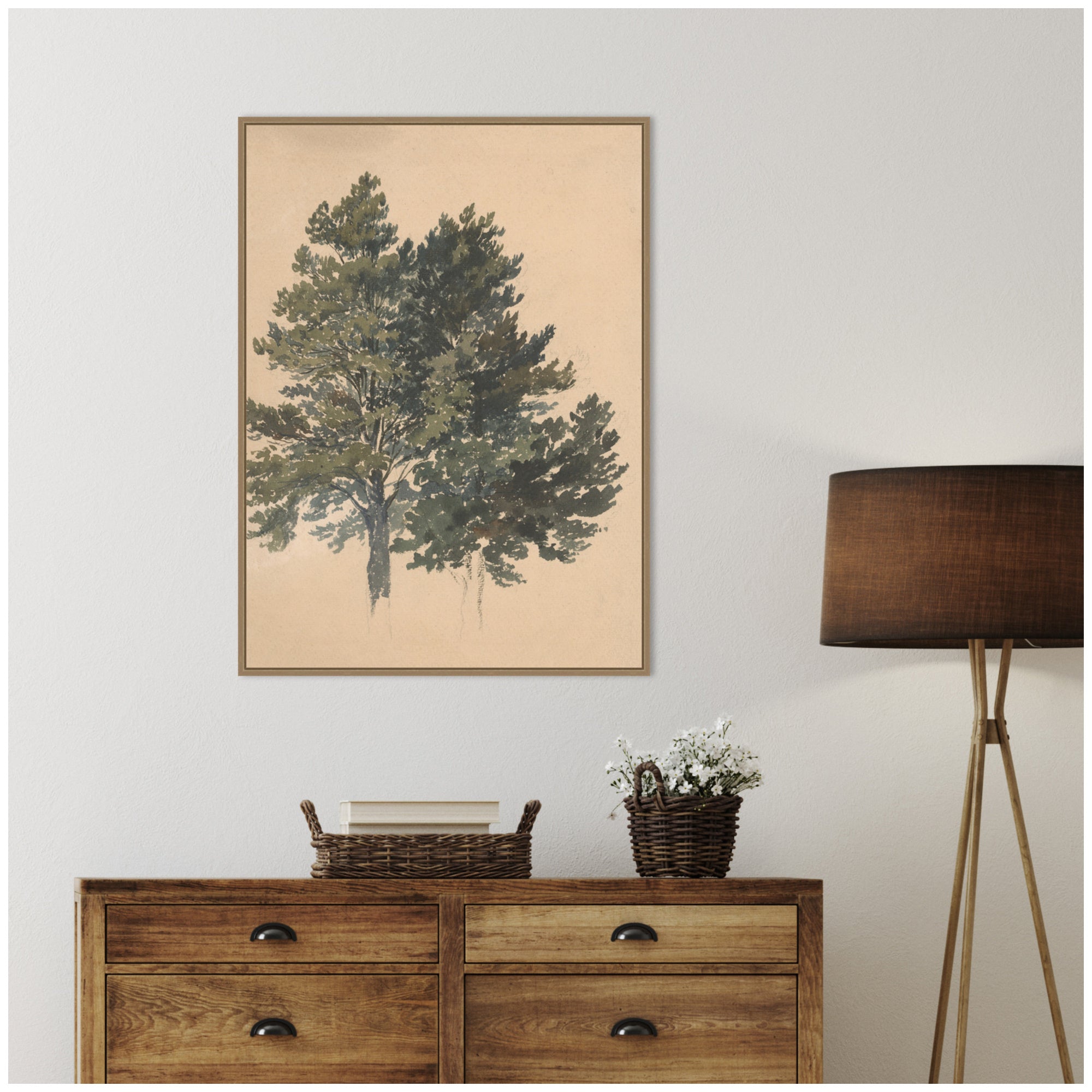 Framed Canvas 28x38 Sylvie Dark Gold 5