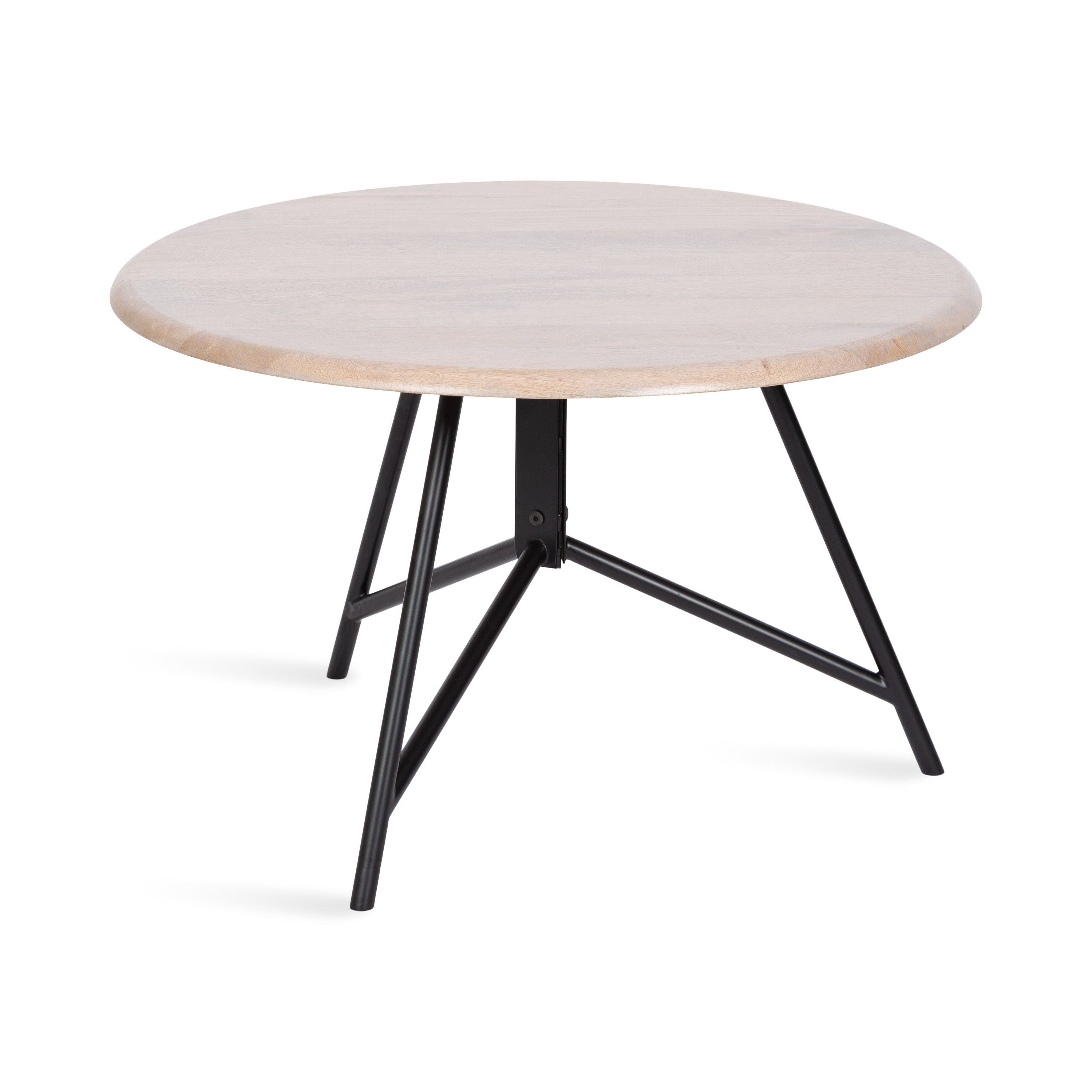 Coffee Table Whitewash Black 28x28x18 6