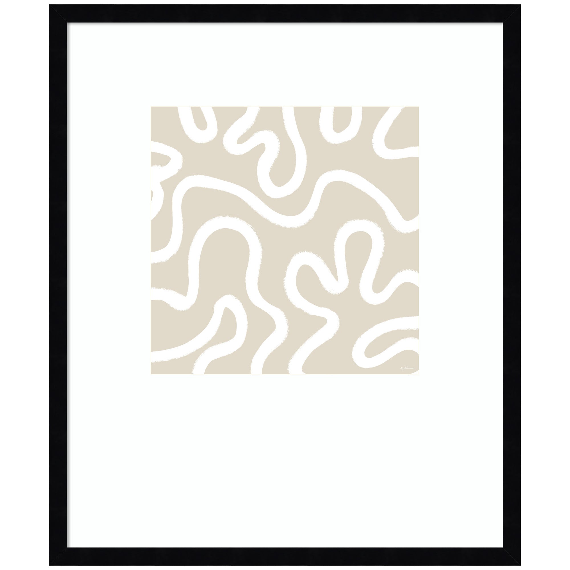 Organic Figures by Gabrielly Guedes Framed Wall Art Print