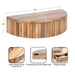 Floating Side Table Natural 20x11x6 2