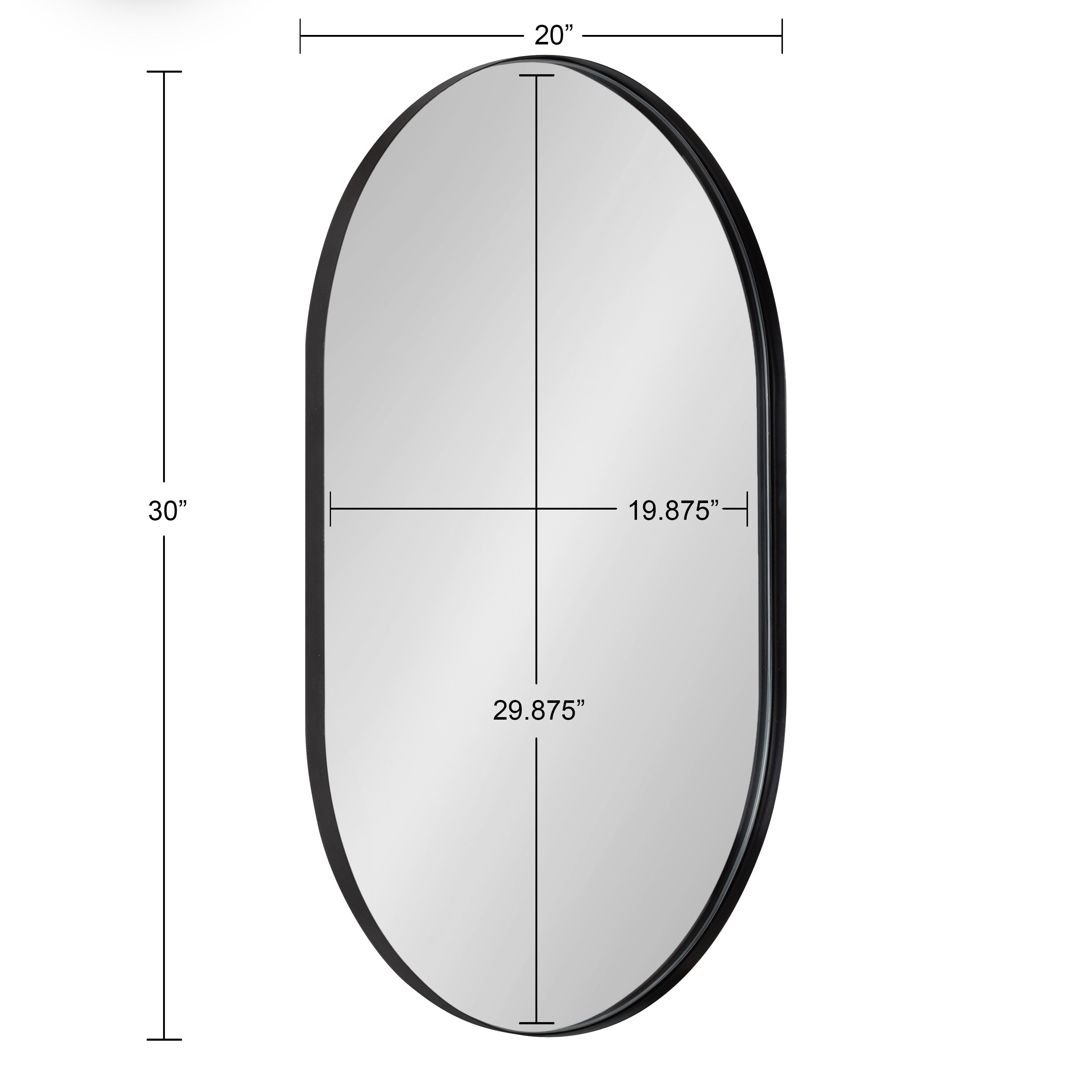 Rollo Capsule Framed Wall Mirror