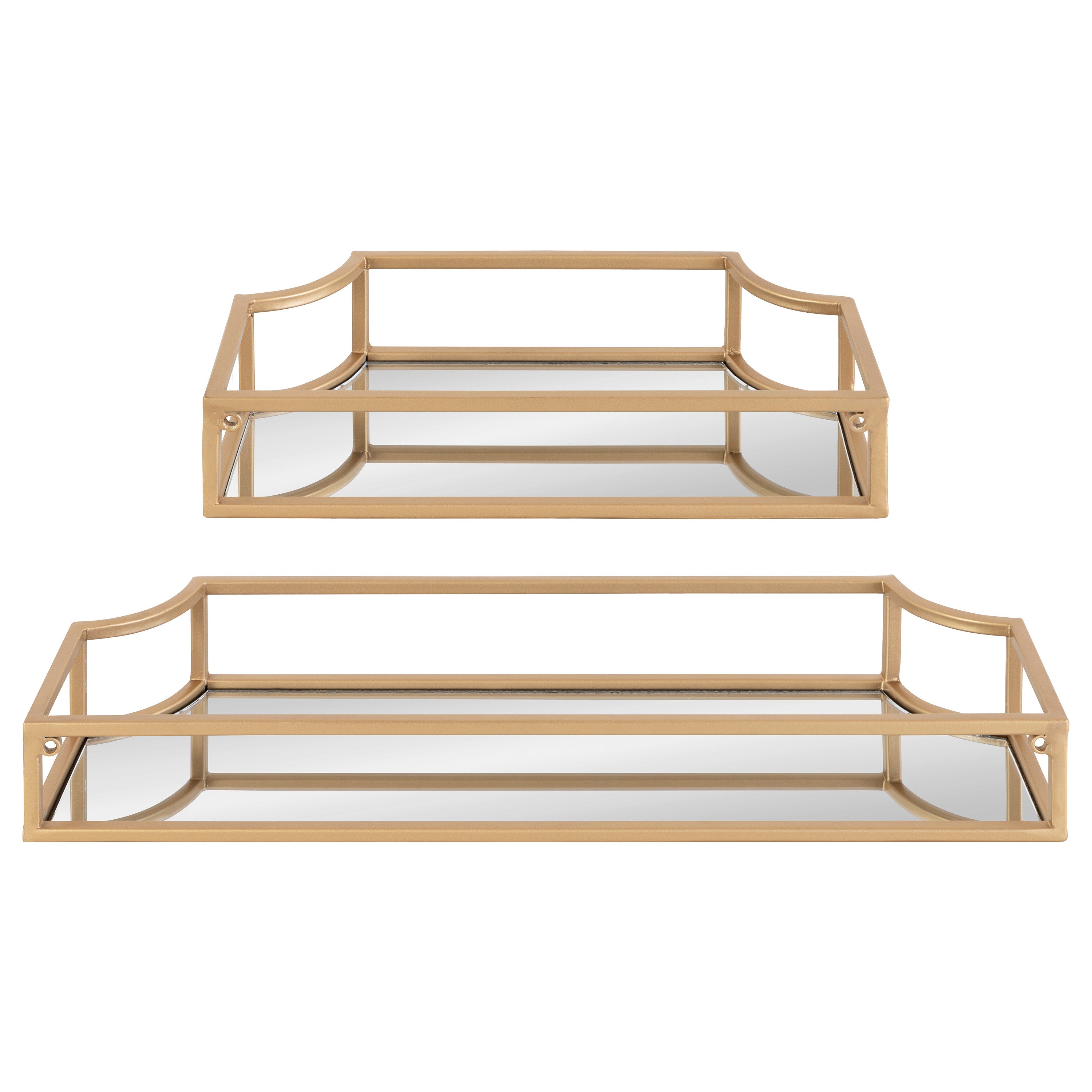 Floating Shelf Gold 2 Piece 4