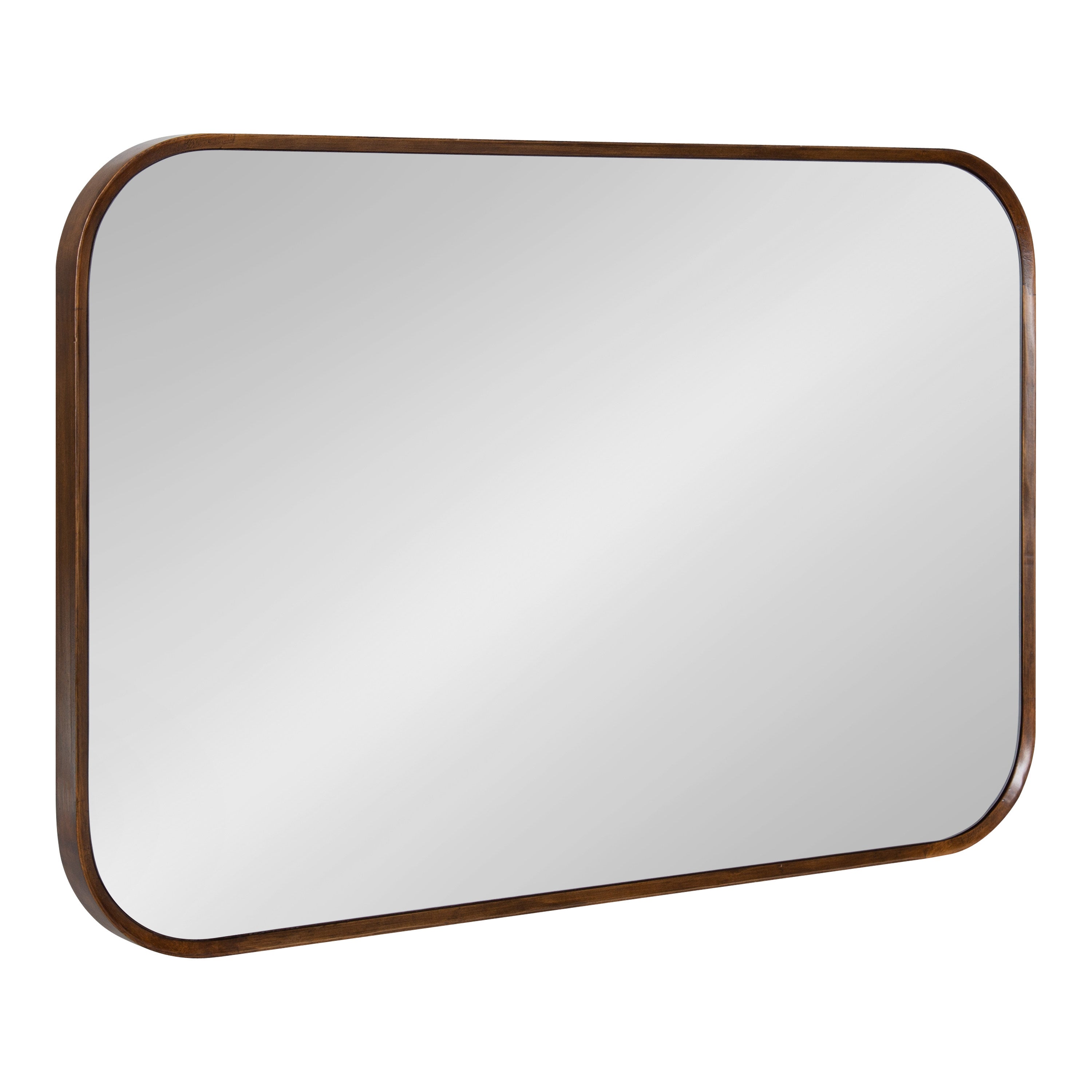 Rectangle Mirror Walnut Brown 23x35 6