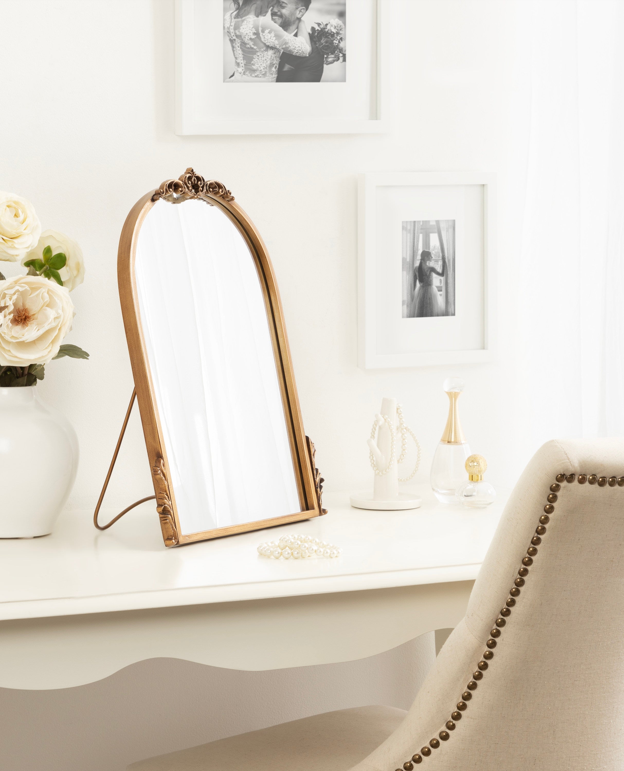 Myrcelle Tabletop Arched Mirror