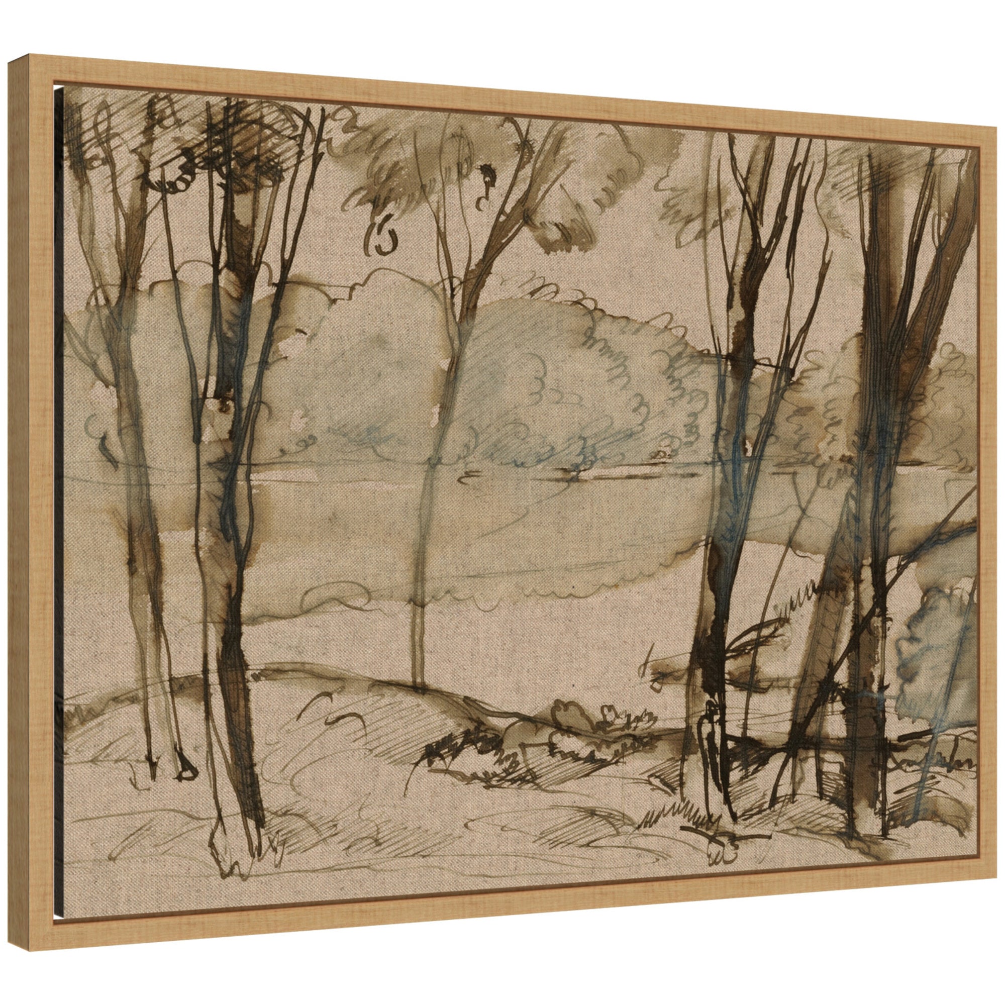 Framed Canvas 24x18 Sylvie Natural 1