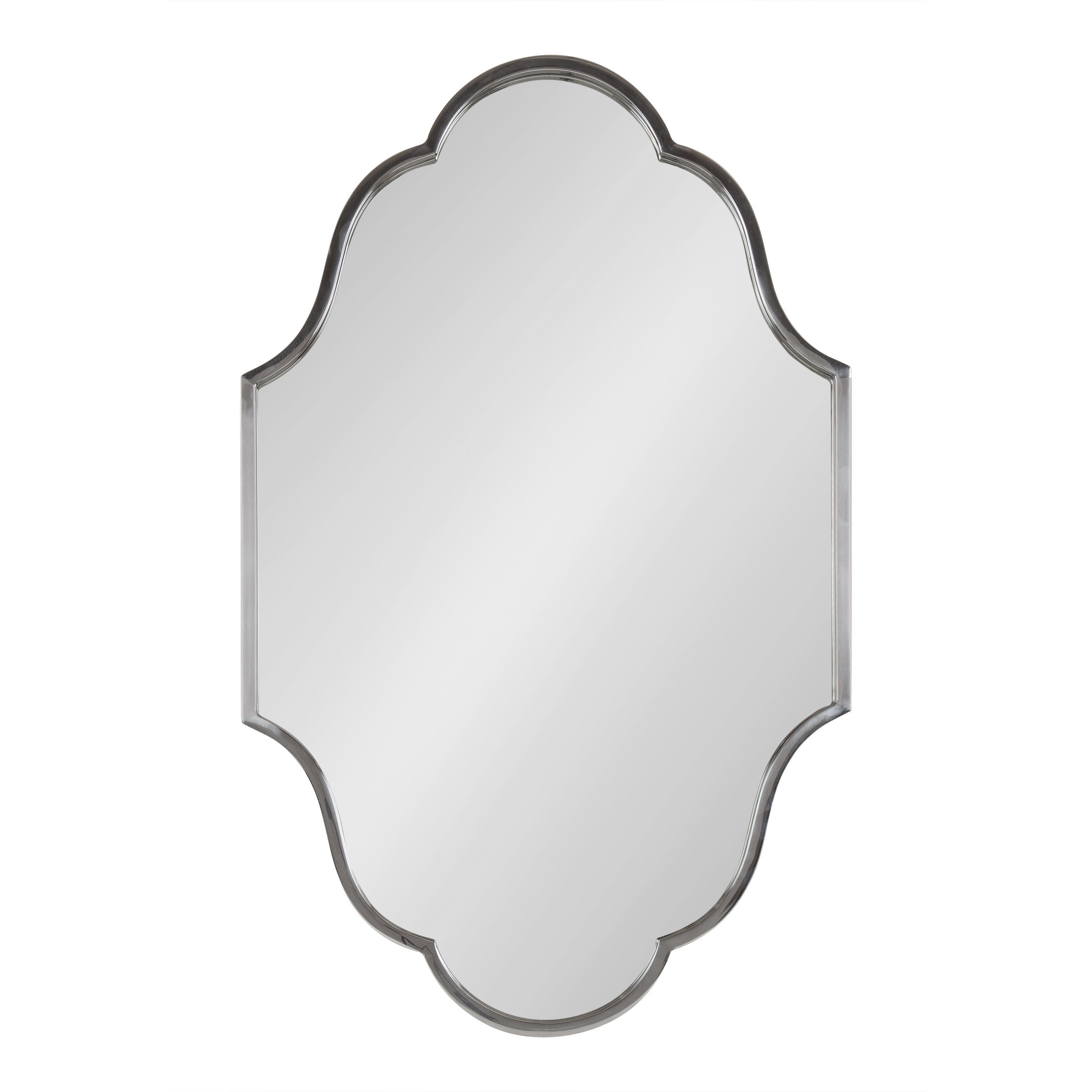 Scallop Mirror Silver 23x37 2