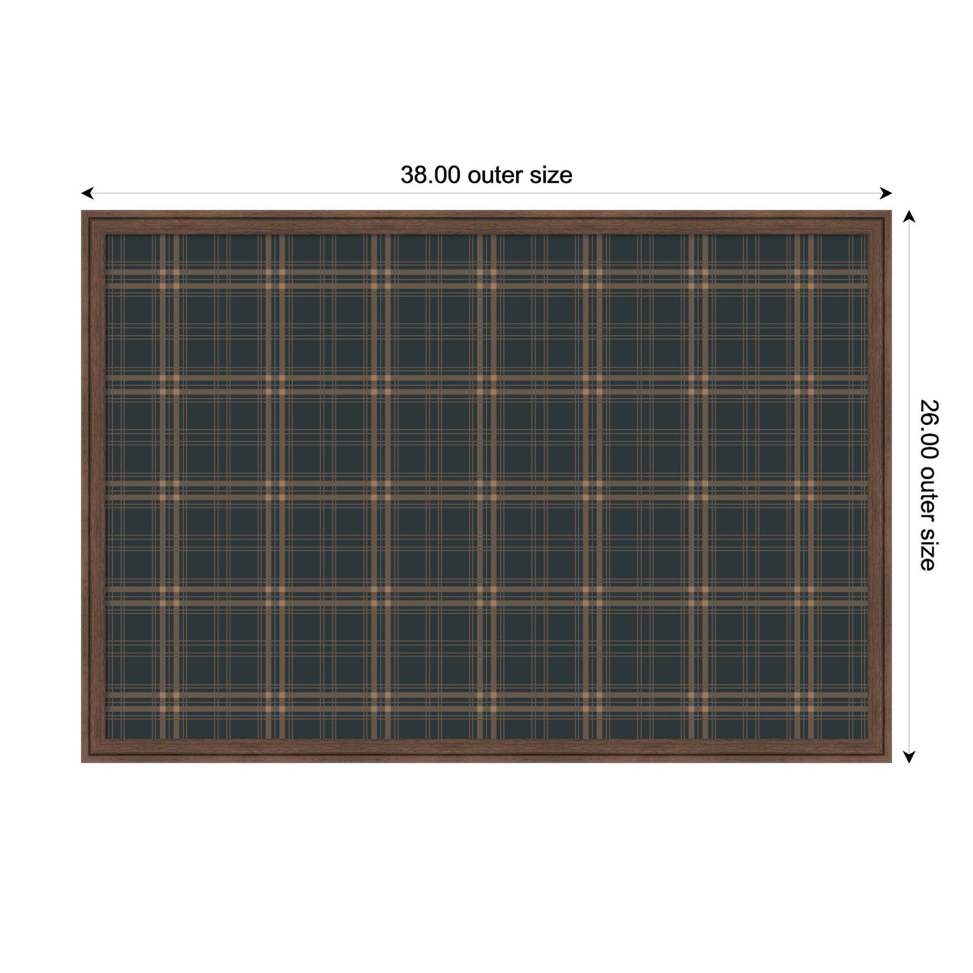 Pinboard 38x26 Florence Medium Brown 2