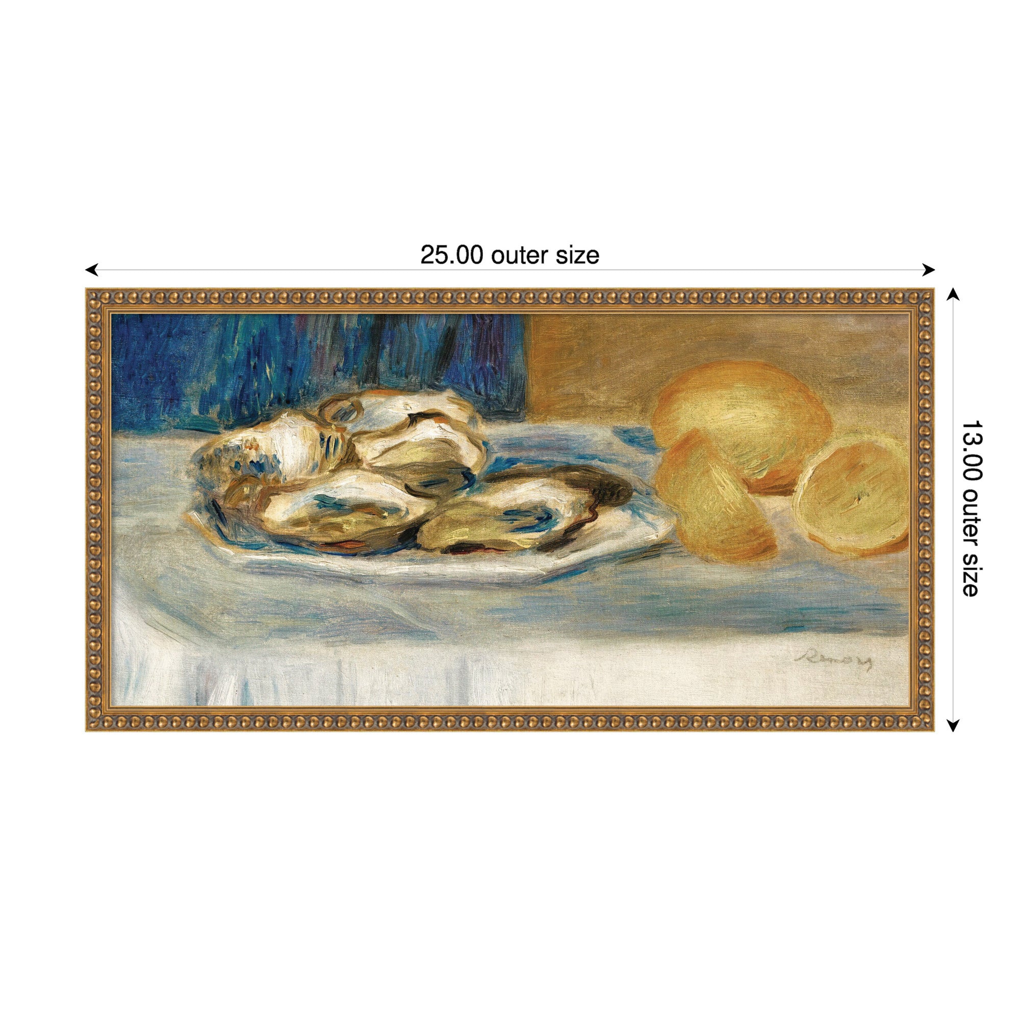 Mounted Canvas 25 x 13 Bradford Bead Gold 2
