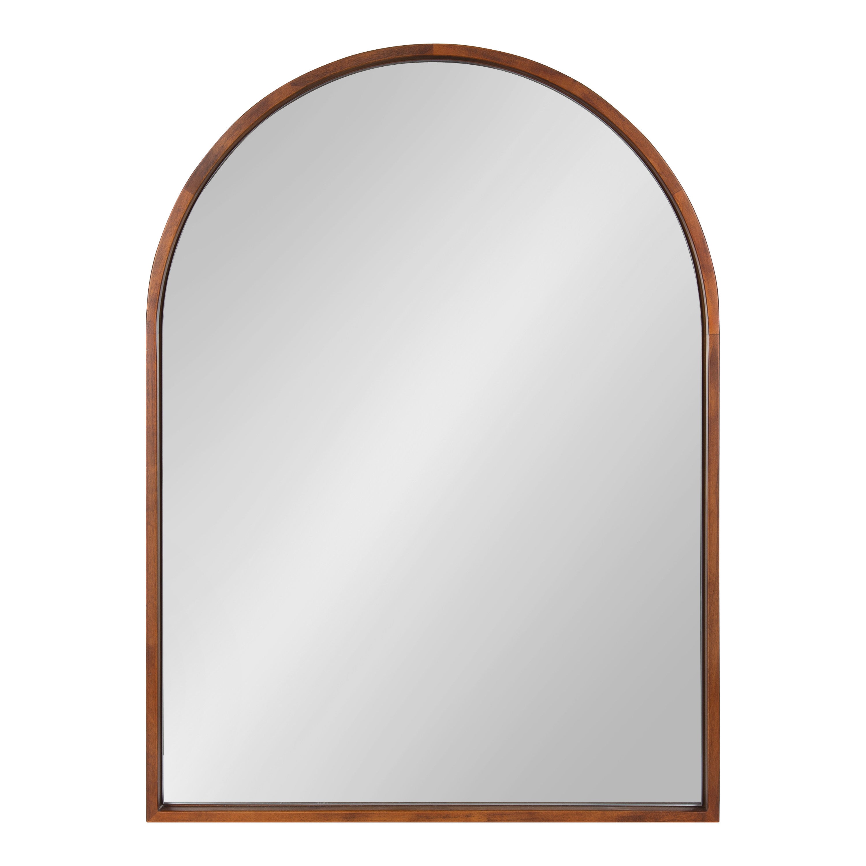 Arch Mirror Walnut Brown 24x32 5