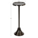 Drink Table Pewter 9x9x23 2